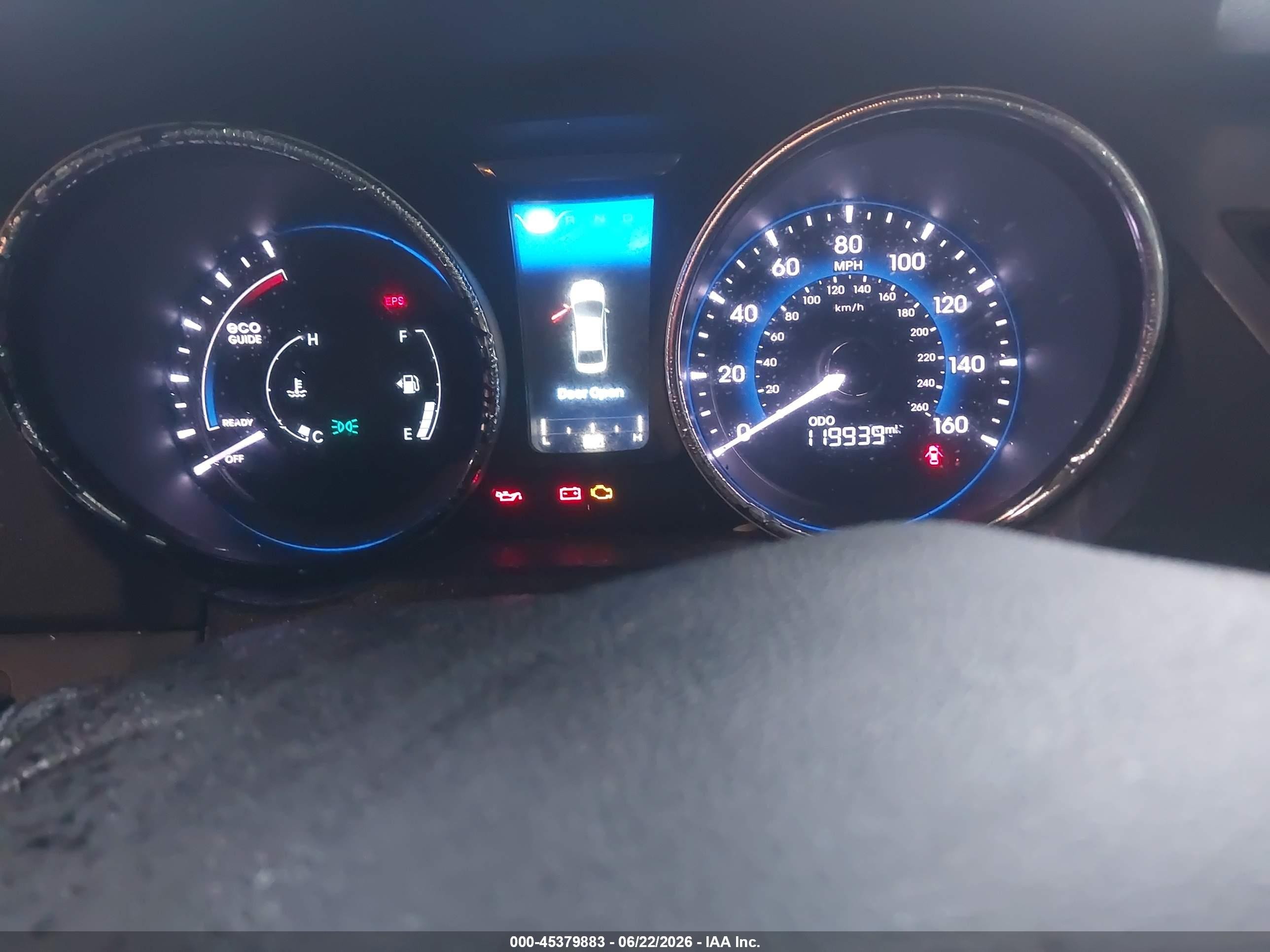 2015 Hyundai Sonata Hybrid   Gray vin: KMHEC4A4XFA128637