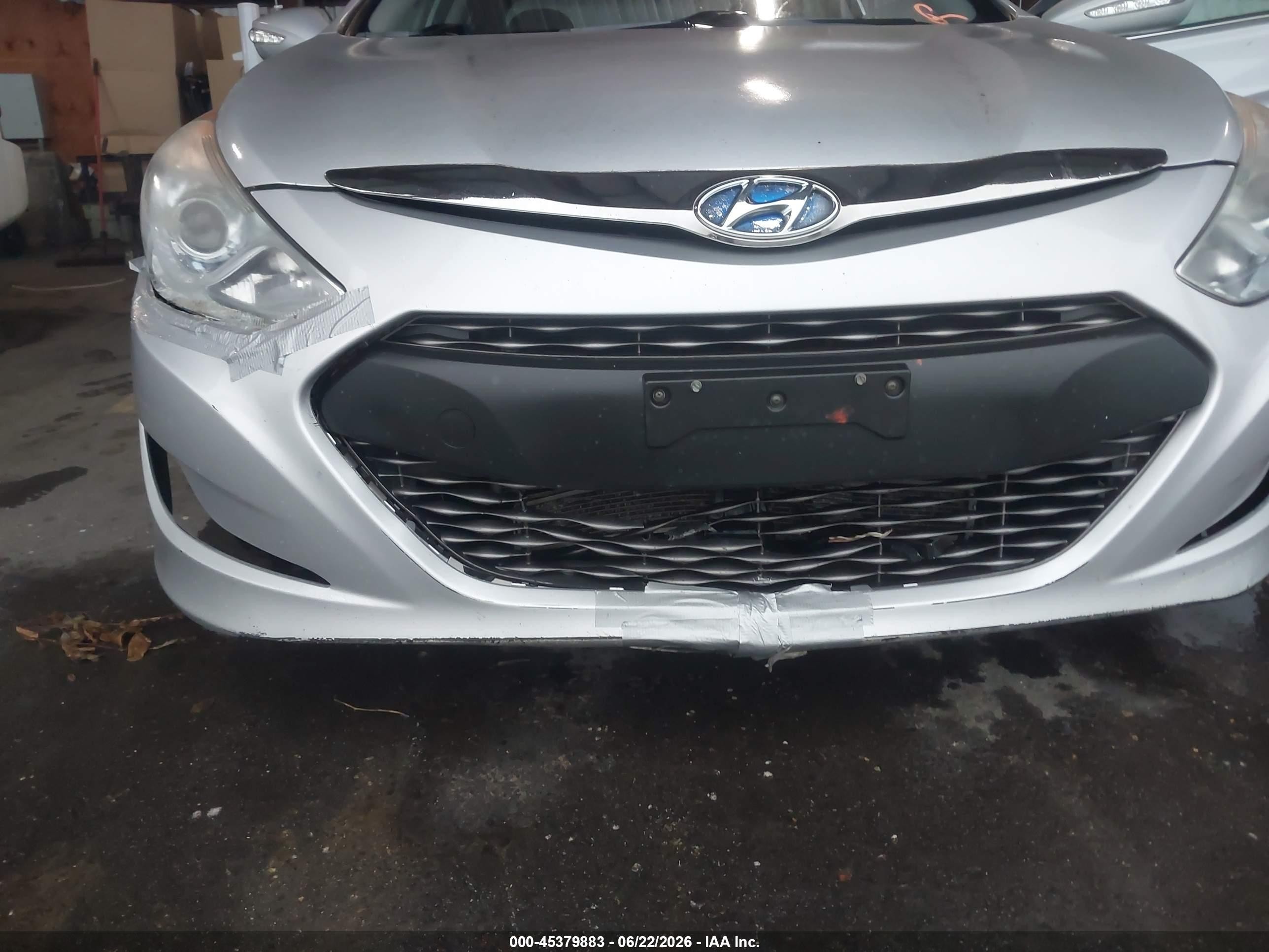 2015 Hyundai Sonata Hybrid   Gray vin: KMHEC4A4XFA128637
