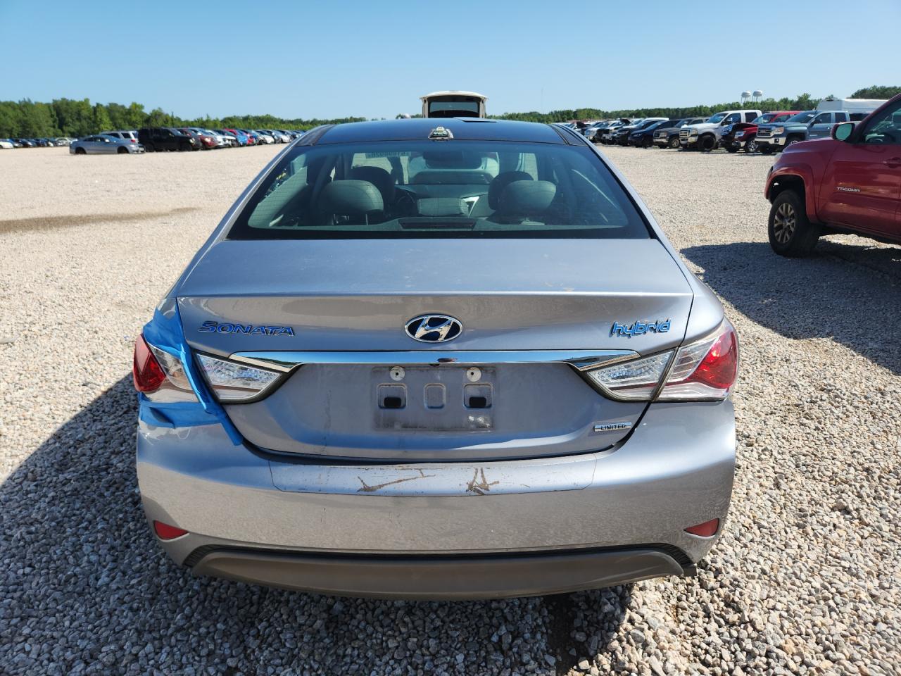 2015 Hyundai Sonata Hybrid Limited Silver vin: KMHEC4A4XFA129433