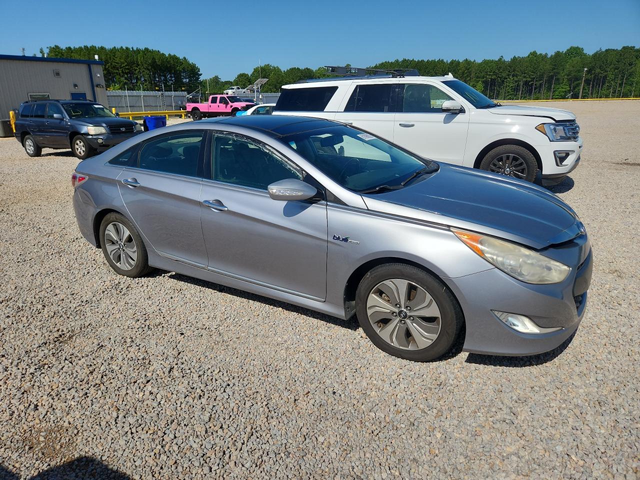 2015 Hyundai Sonata Hybrid Limited Silver vin: KMHEC4A4XFA129433