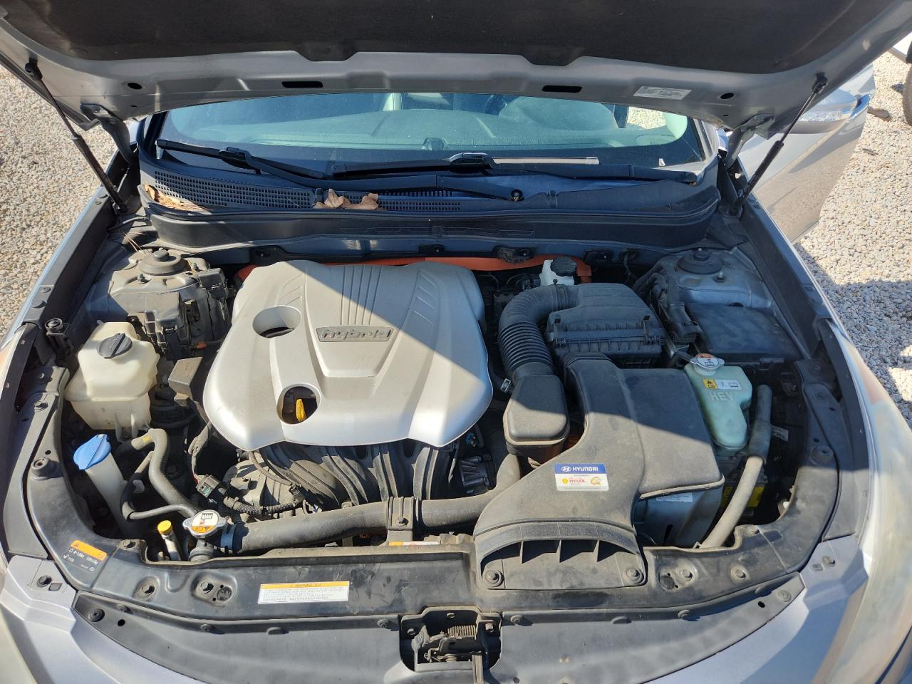 2015 Hyundai Sonata Hybrid Limited Silver vin: KMHEC4A4XFA129433