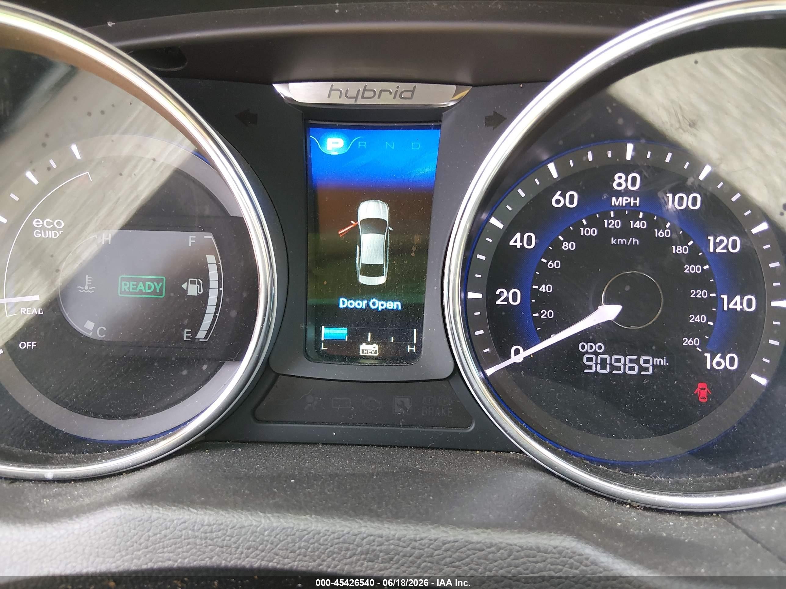 2015 Hyundai Sonata Hybrid Limited Red vin: KMHEC4A4XFA132140