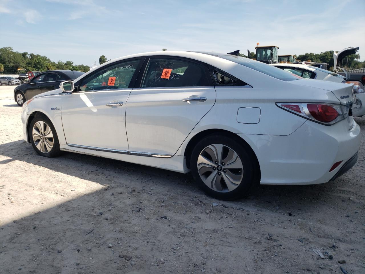 2015 Hyundai Sonata Hybrid White vin: KMHEC4A4XFA136088