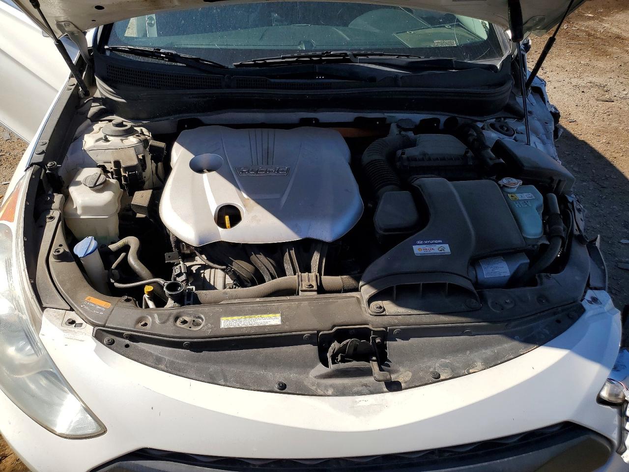 2015 Hyundai Sonata White vin: KMHEC4A4XFA136088
