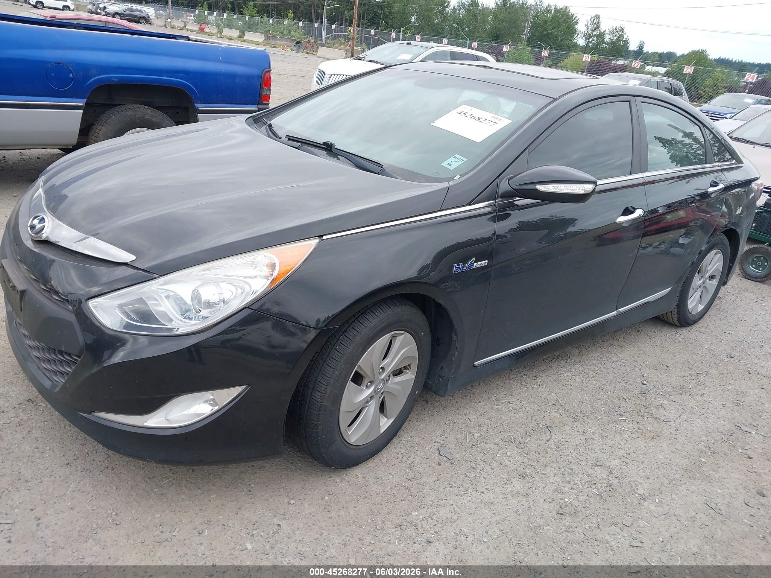 2015 Hyundai Sonata Hybrid   Black vin: KMHEC4A4XFA138276