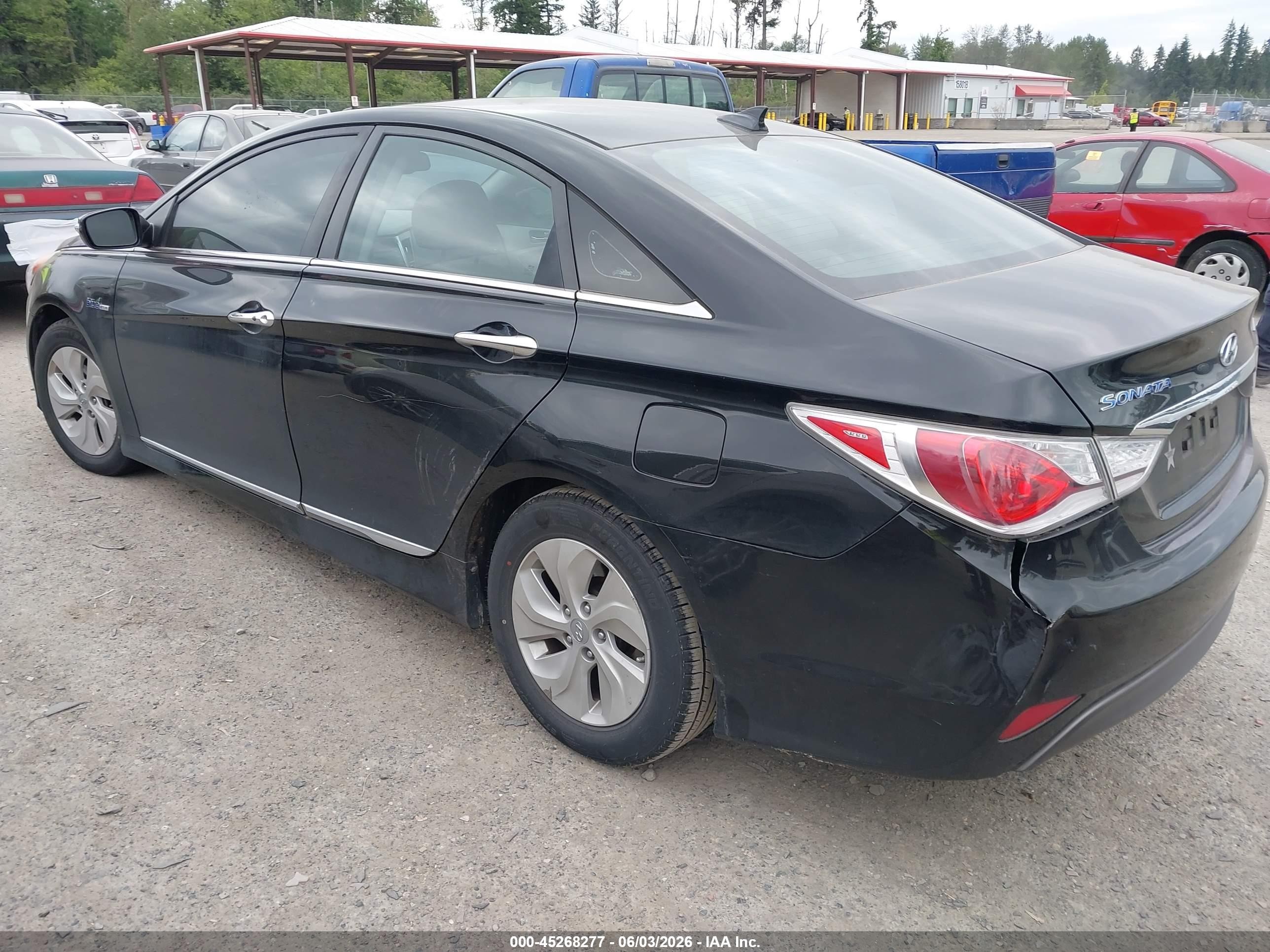 2015 Hyundai Sonata Hybrid   Black vin: KMHEC4A4XFA138276