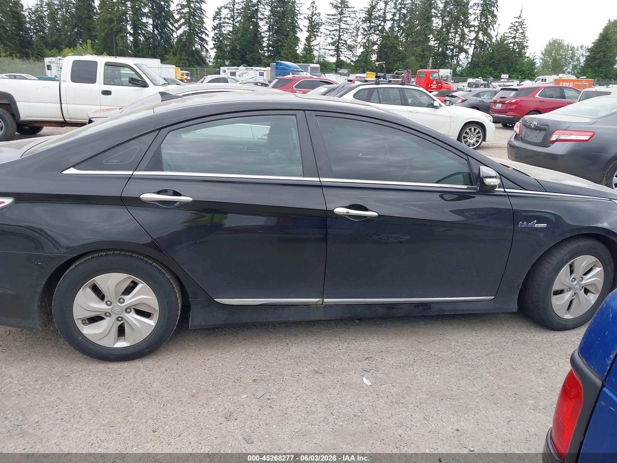 2015 Hyundai Sonata Hybrid   Black vin: KMHEC4A4XFA138276