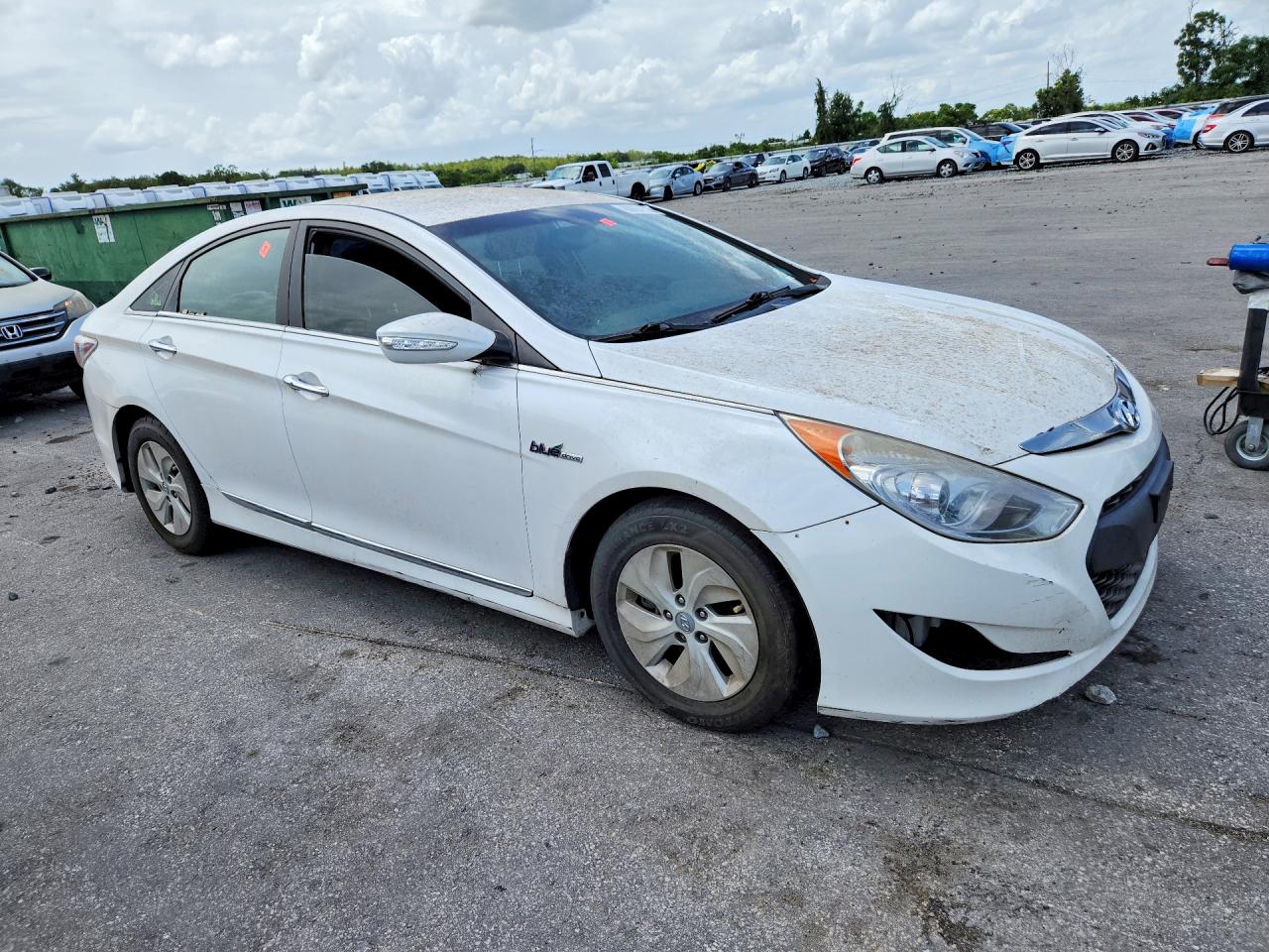 2015 Hyundai Sonata Hybrid Base White vin: KMHEC4A4XFA138651