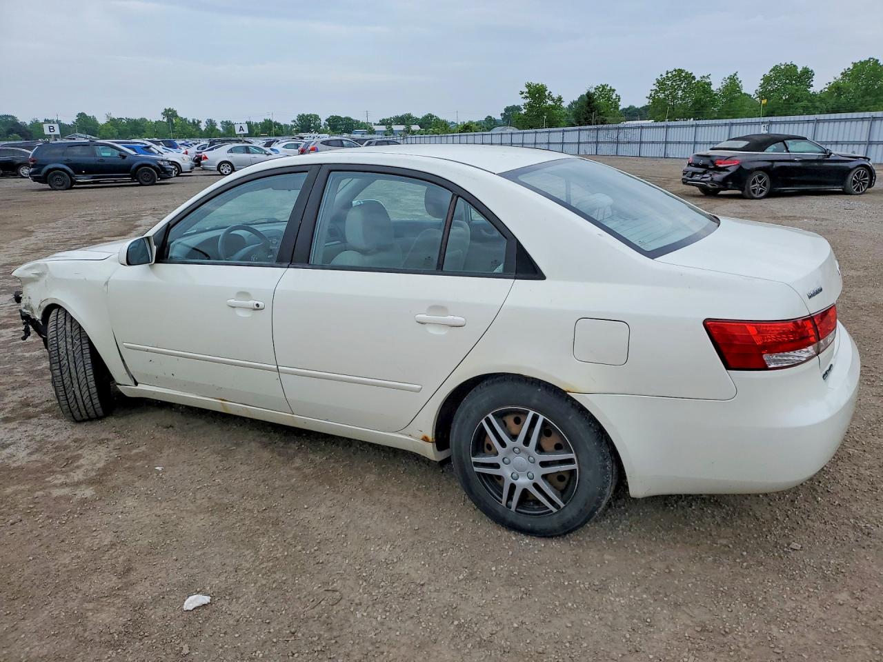 2006 Hyundai Sonata Gl White vin: KMHET46C06A148377