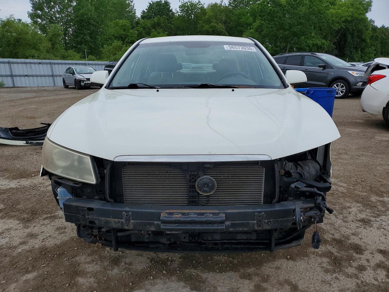 2006 Hyundai Sonata Gl White vin: KMHET46C06A148377