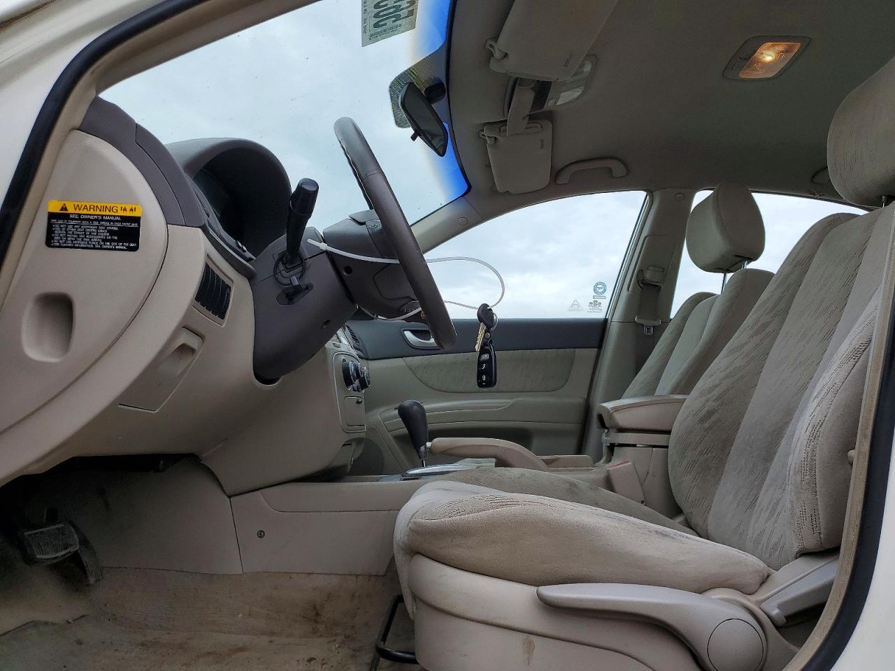 2006 Hyundai Sonata Gl White vin: KMHET46C06A148377