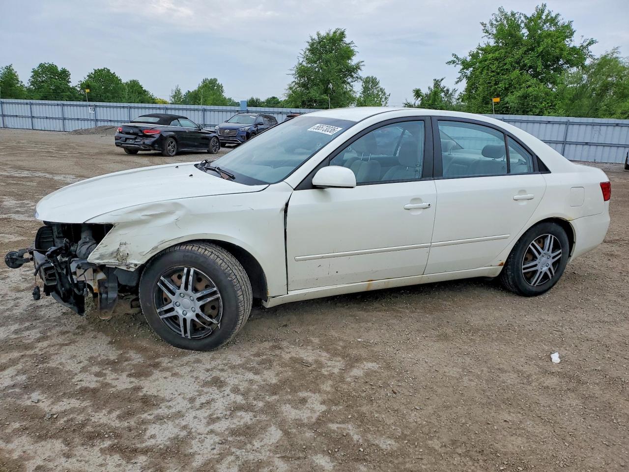 2006 Hyundai Sonata Gl White vin: KMHET46C06A148377