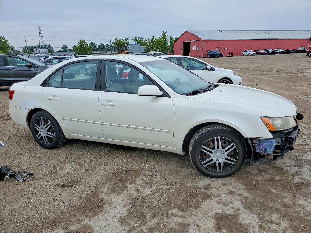 2006 Hyundai Sonata Gl White vin: KMHET46C06A148377