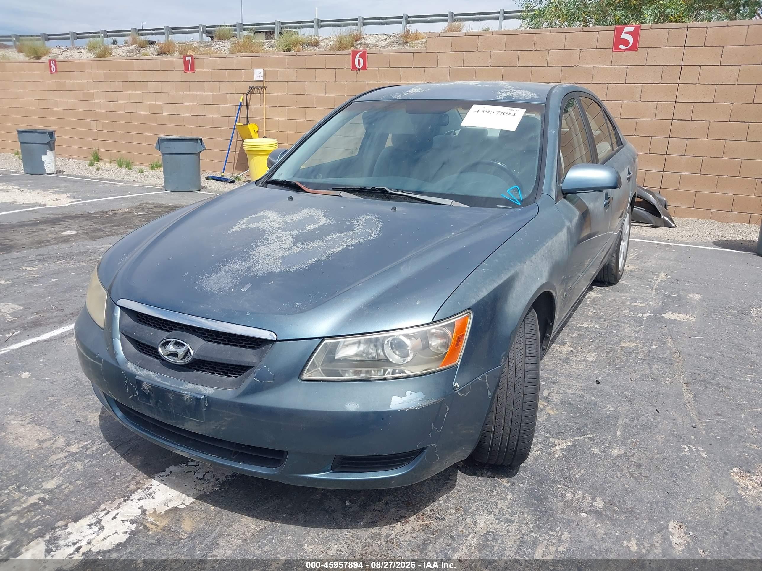 2006 Hyundai Sonata Gl Blue vin: KMHET46C16A105683
