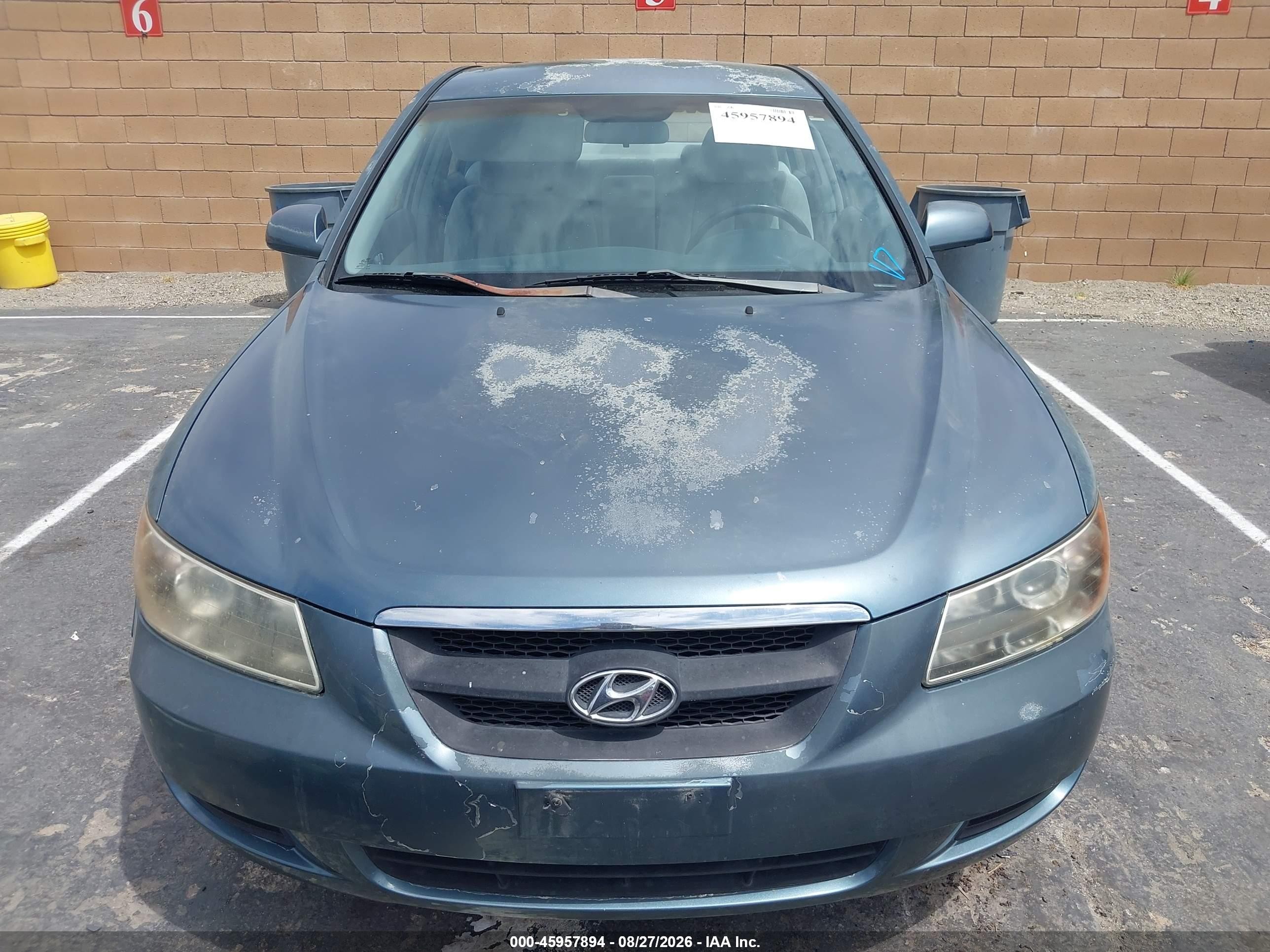 2006 Hyundai Sonata Gl Blue vin: KMHET46C16A105683