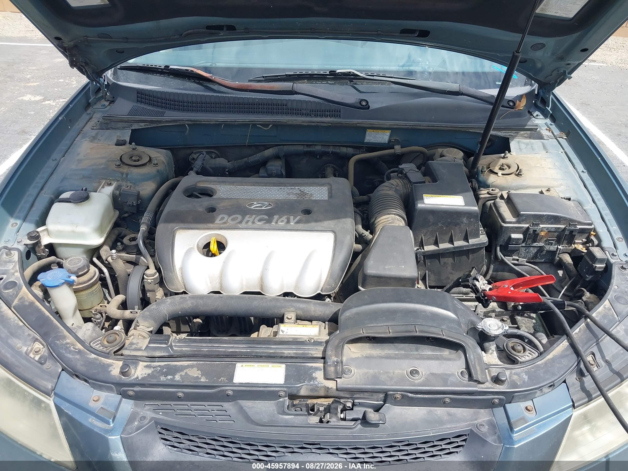 2006 Hyundai Sonata Gl Blue vin: KMHET46C16A105683