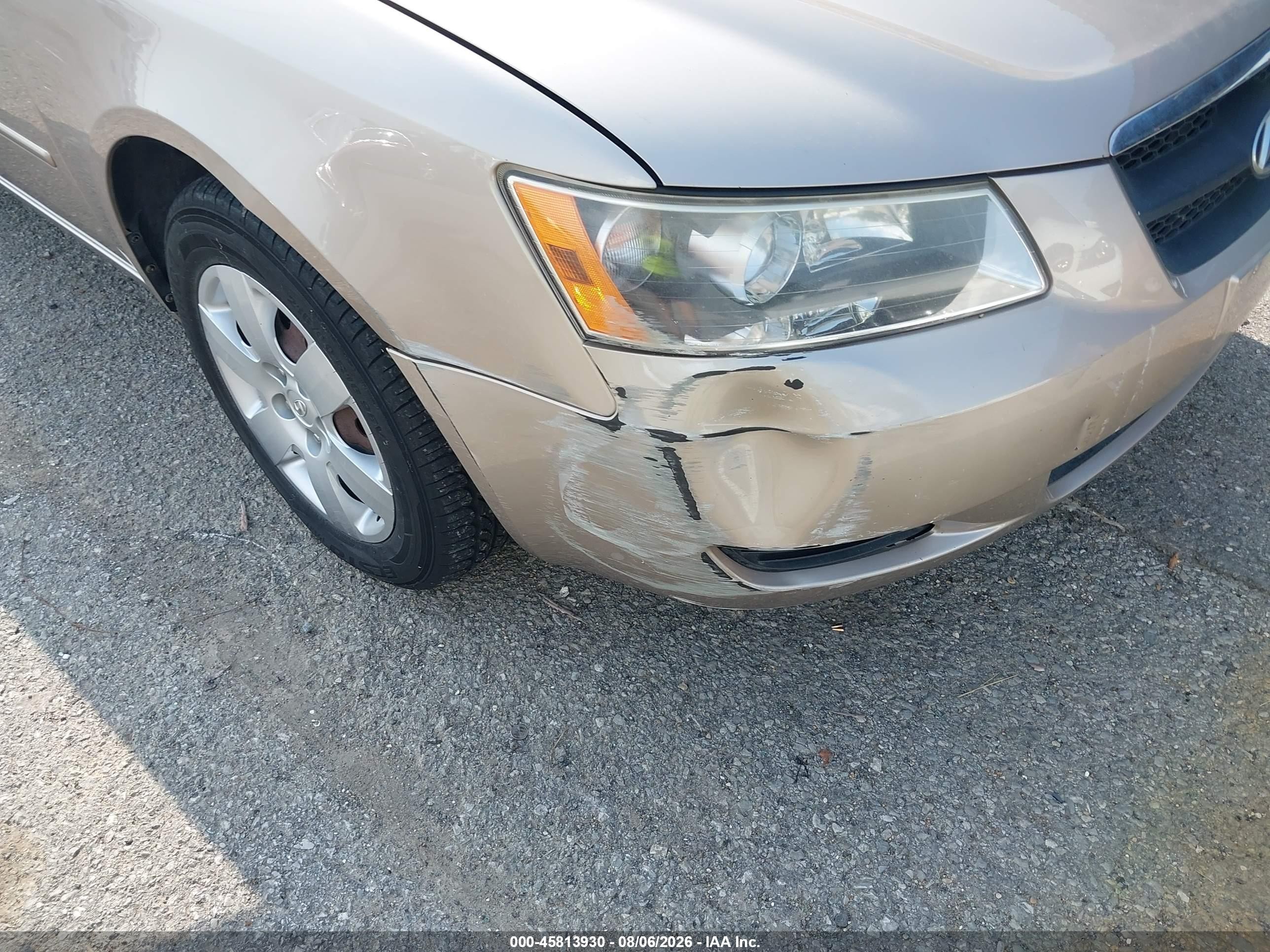 2006 Hyundai Sonata Gl Gold vin: KMHET46C36A085162