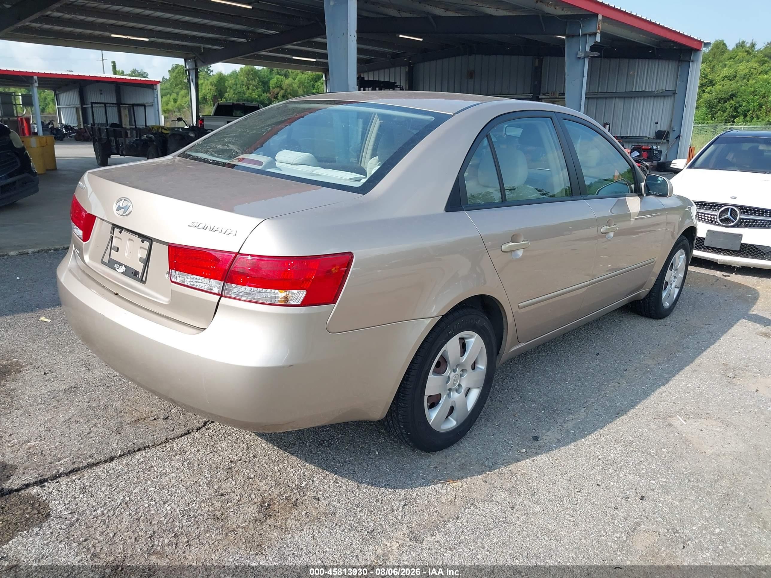 2006 Hyundai Sonata Gl Gold vin: KMHET46C36A085162