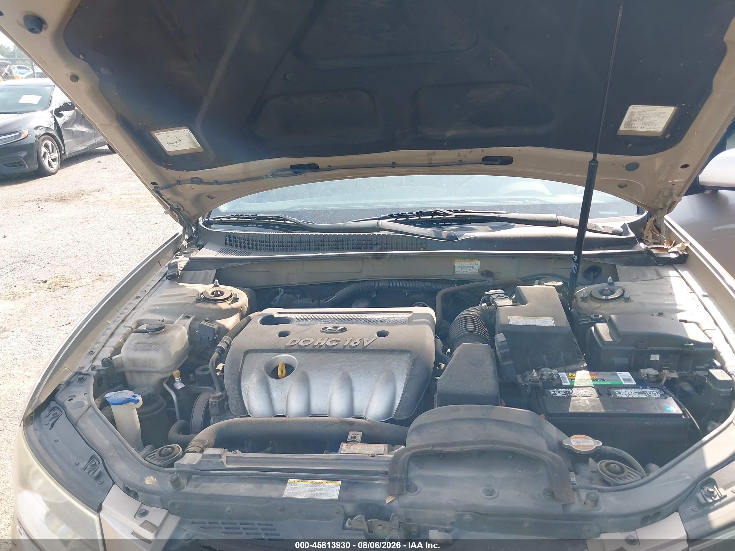 2006 Hyundai Sonata Gl Gold vin: KMHET46C36A085162
