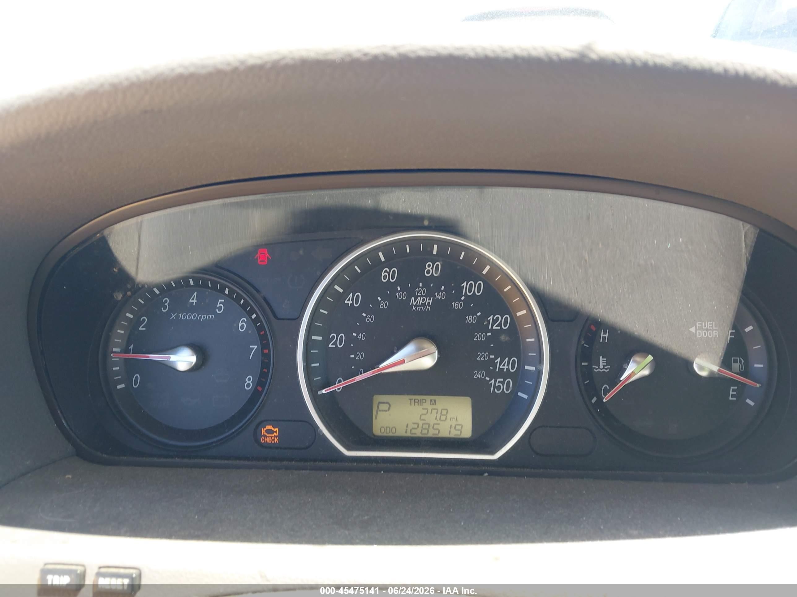 2006 Hyundai Sonata Gl White vin: KMHET46C56A098737