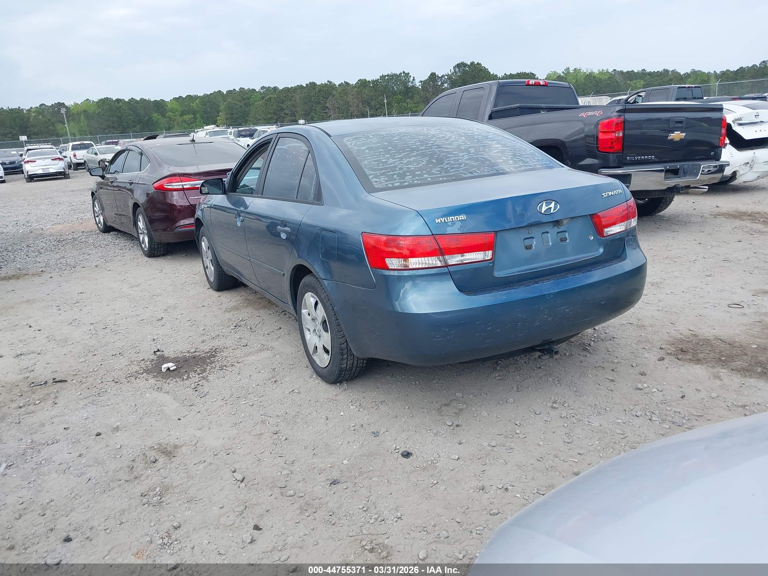 2006 Hyundai Sonata Gl Blue vin: KMHET46C56A107064