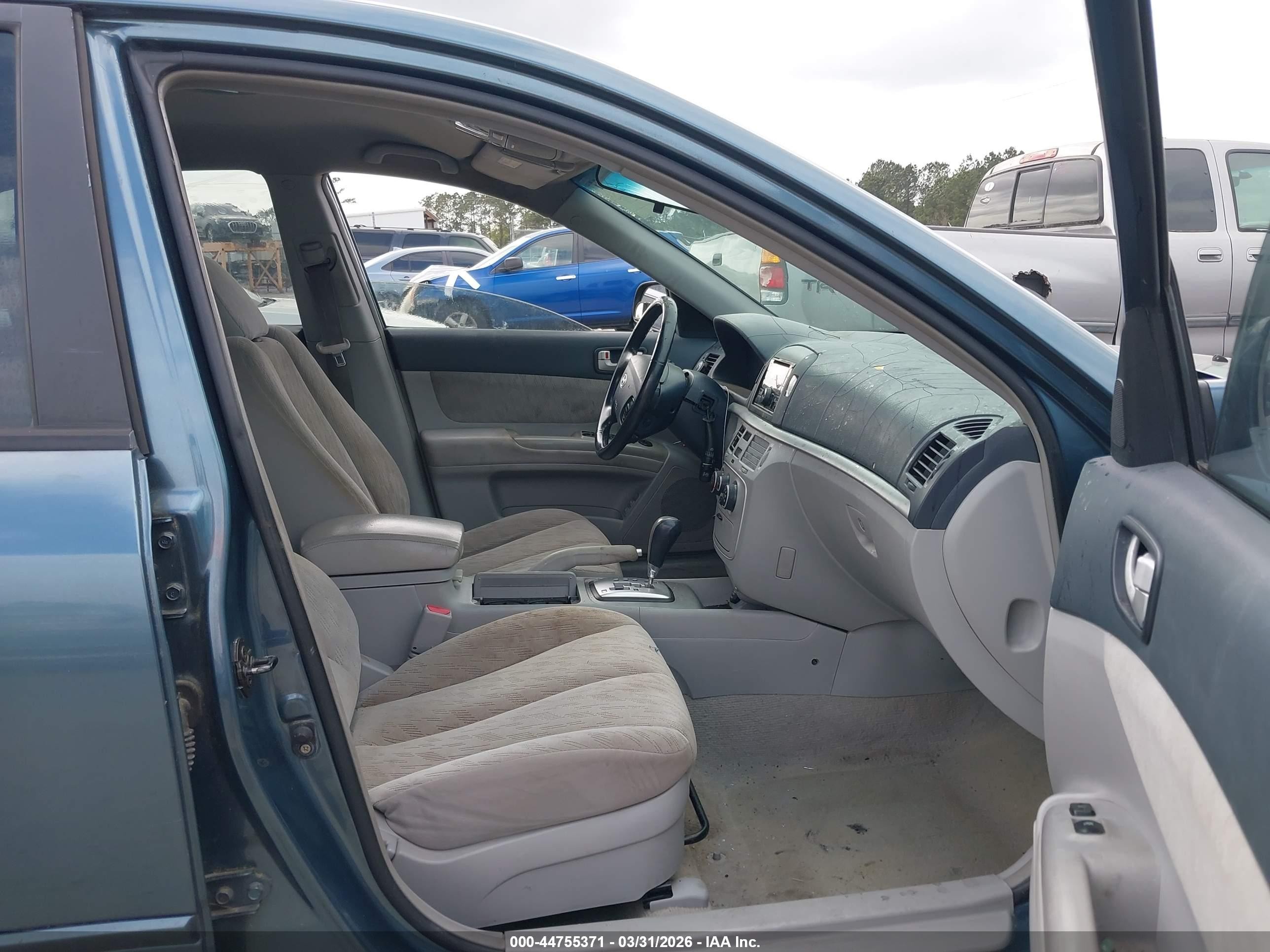 2006 Hyundai Sonata Gl Blue vin: KMHET46C56A107064