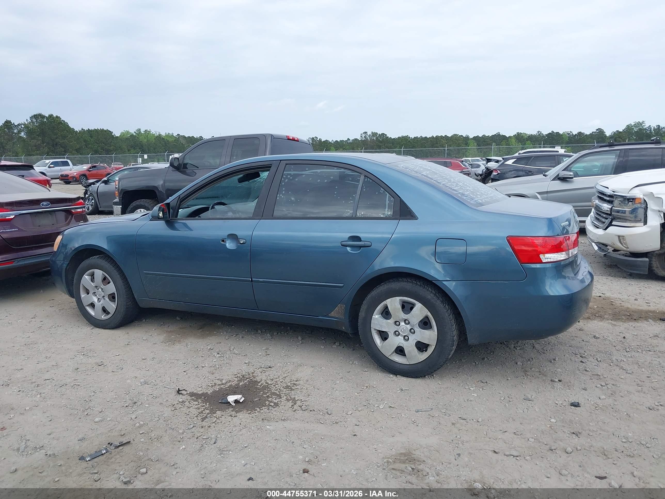 2006 Hyundai Sonata Gl Blue vin: KMHET46C56A107064