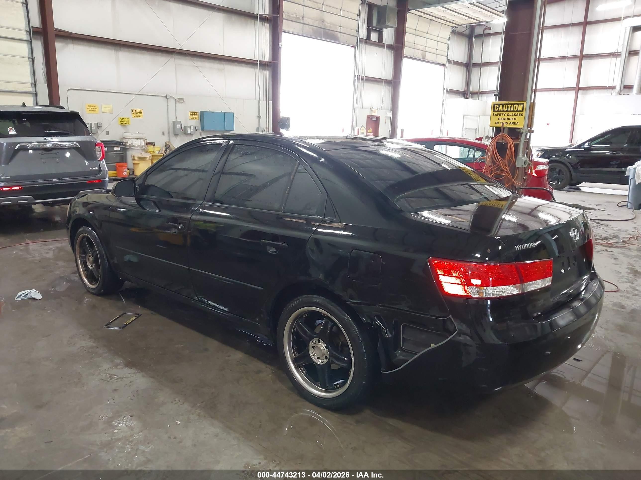 2006 Hyundai Sonata Gl Black vin: KMHET46CX6A107755