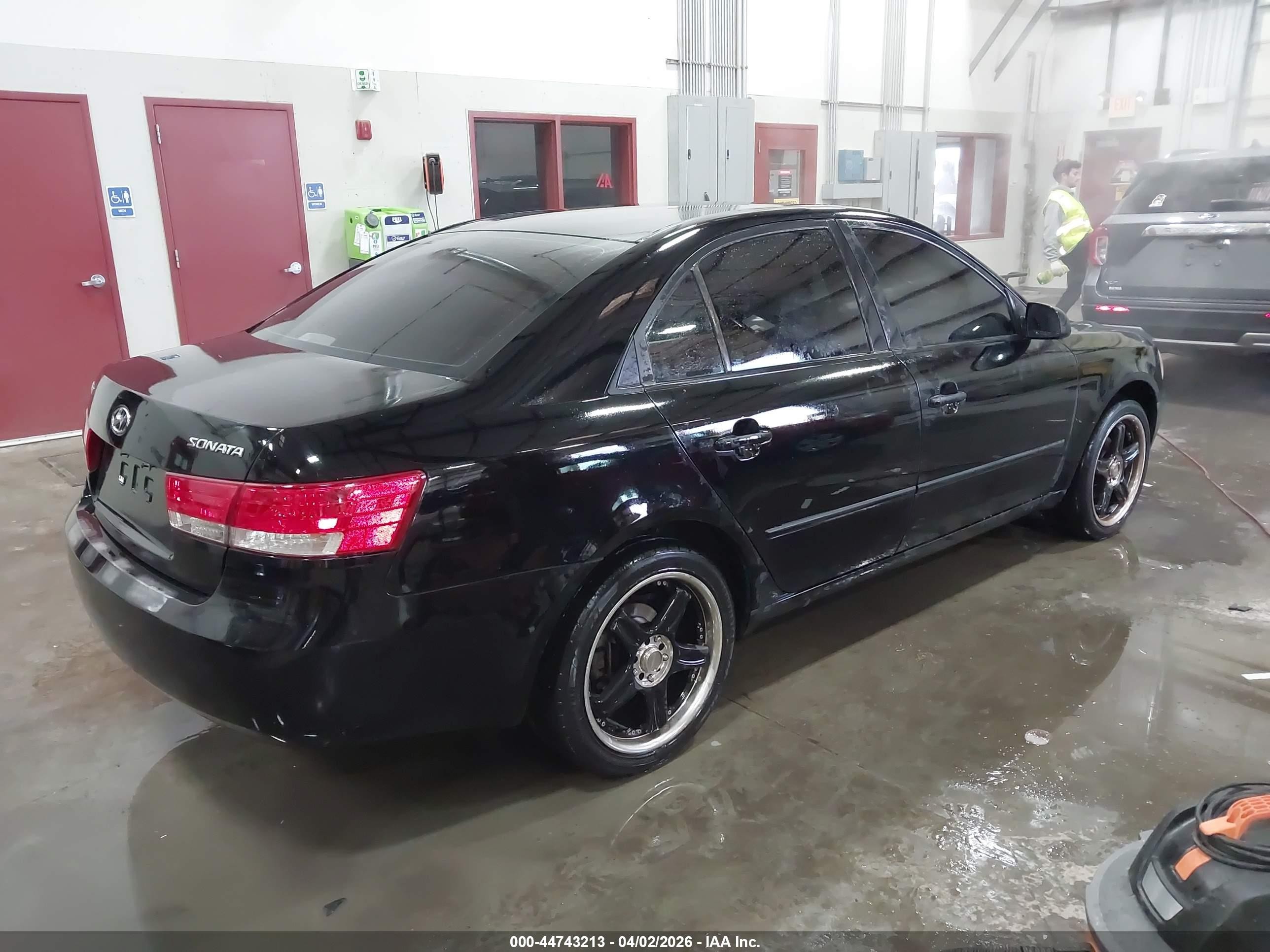2006 Hyundai Sonata Gl Black vin: KMHET46CX6A107755