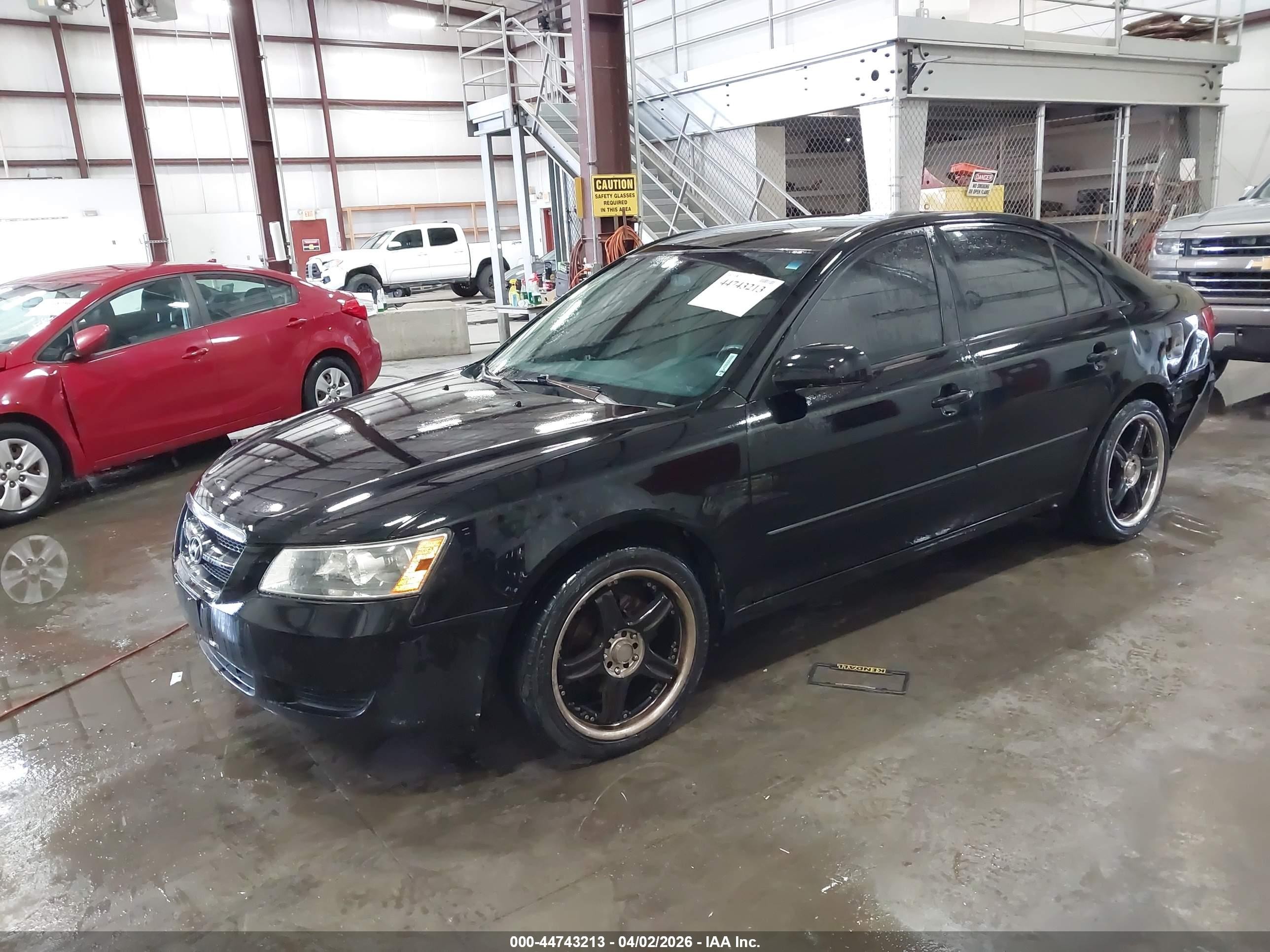2006 Hyundai Sonata Gl Black vin: KMHET46CX6A107755