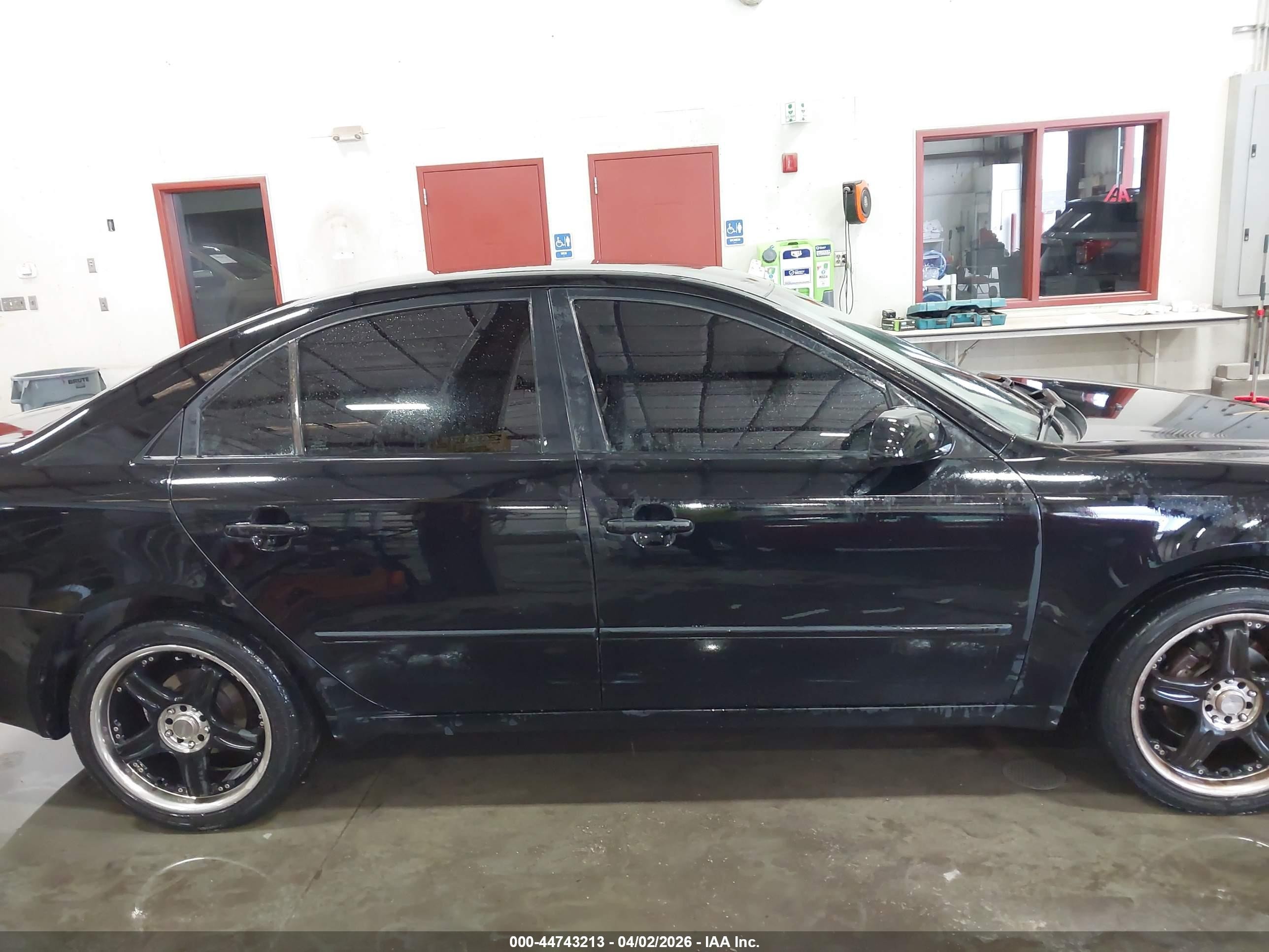 2006 Hyundai Sonata Gl Black vin: KMHET46CX6A107755