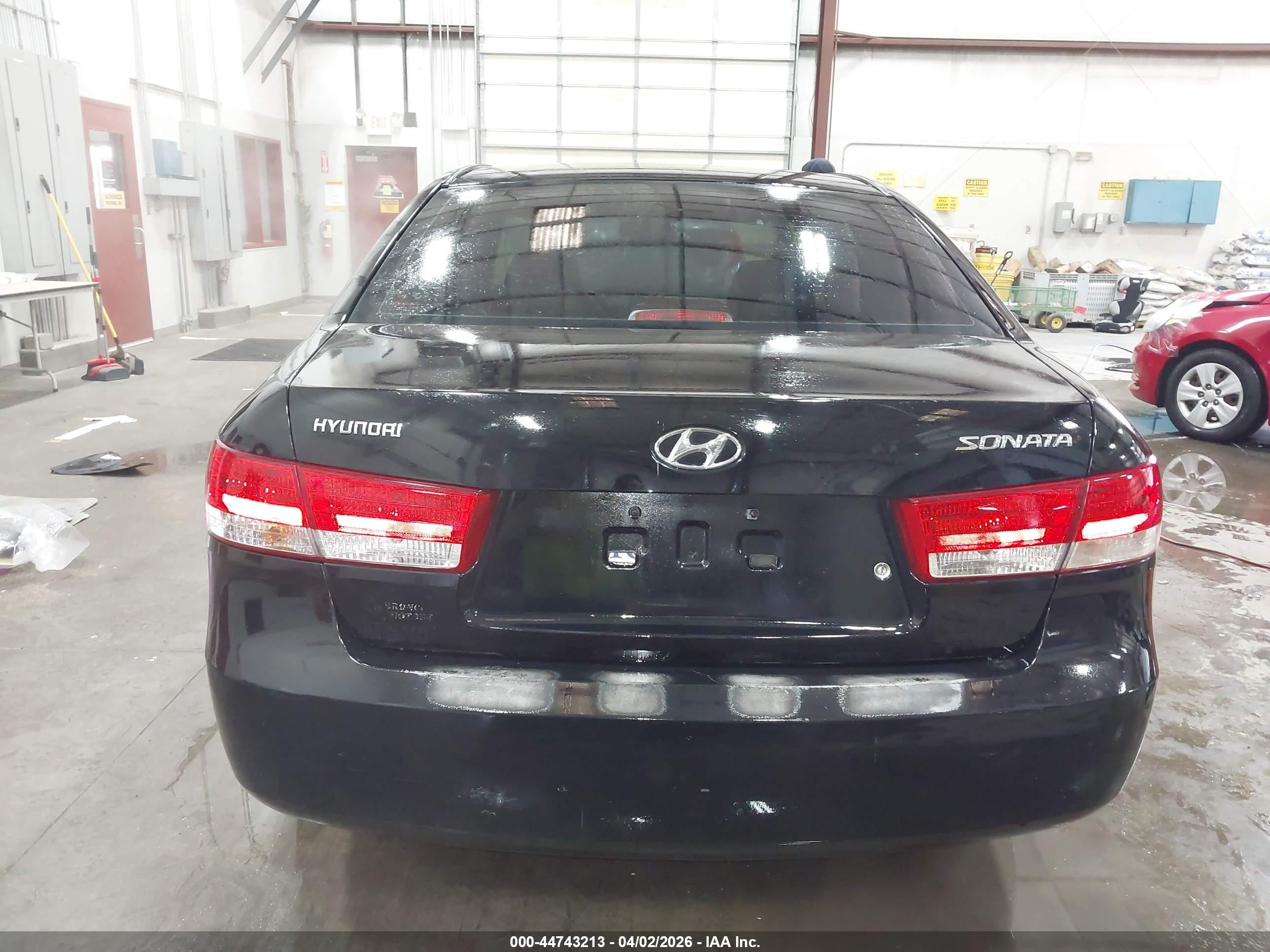 2006 Hyundai Sonata Gl Black vin: KMHET46CX6A107755
