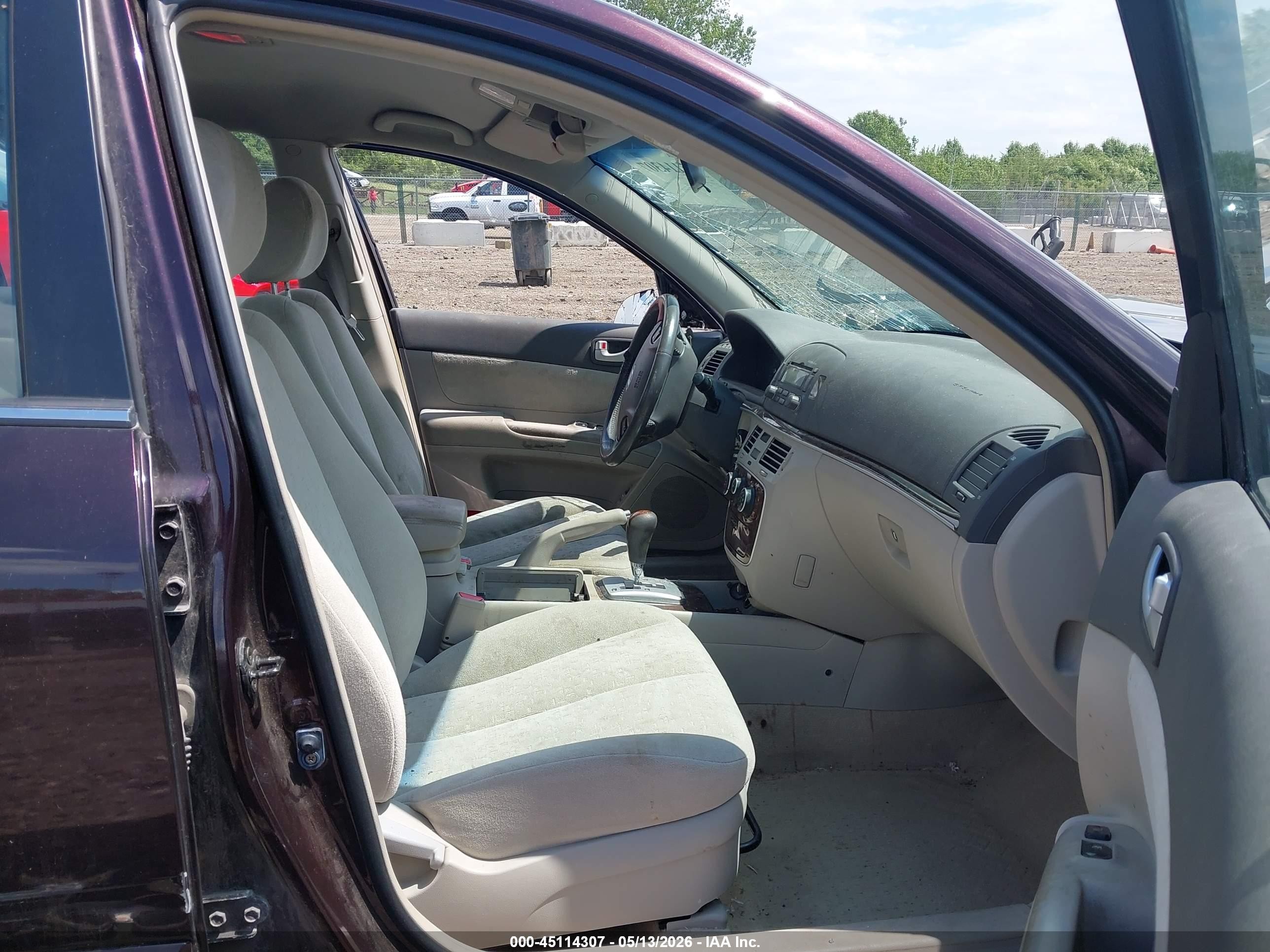 2006 Hyundai Sonata Gls Maroon vin: KMHEU46C16A074383
