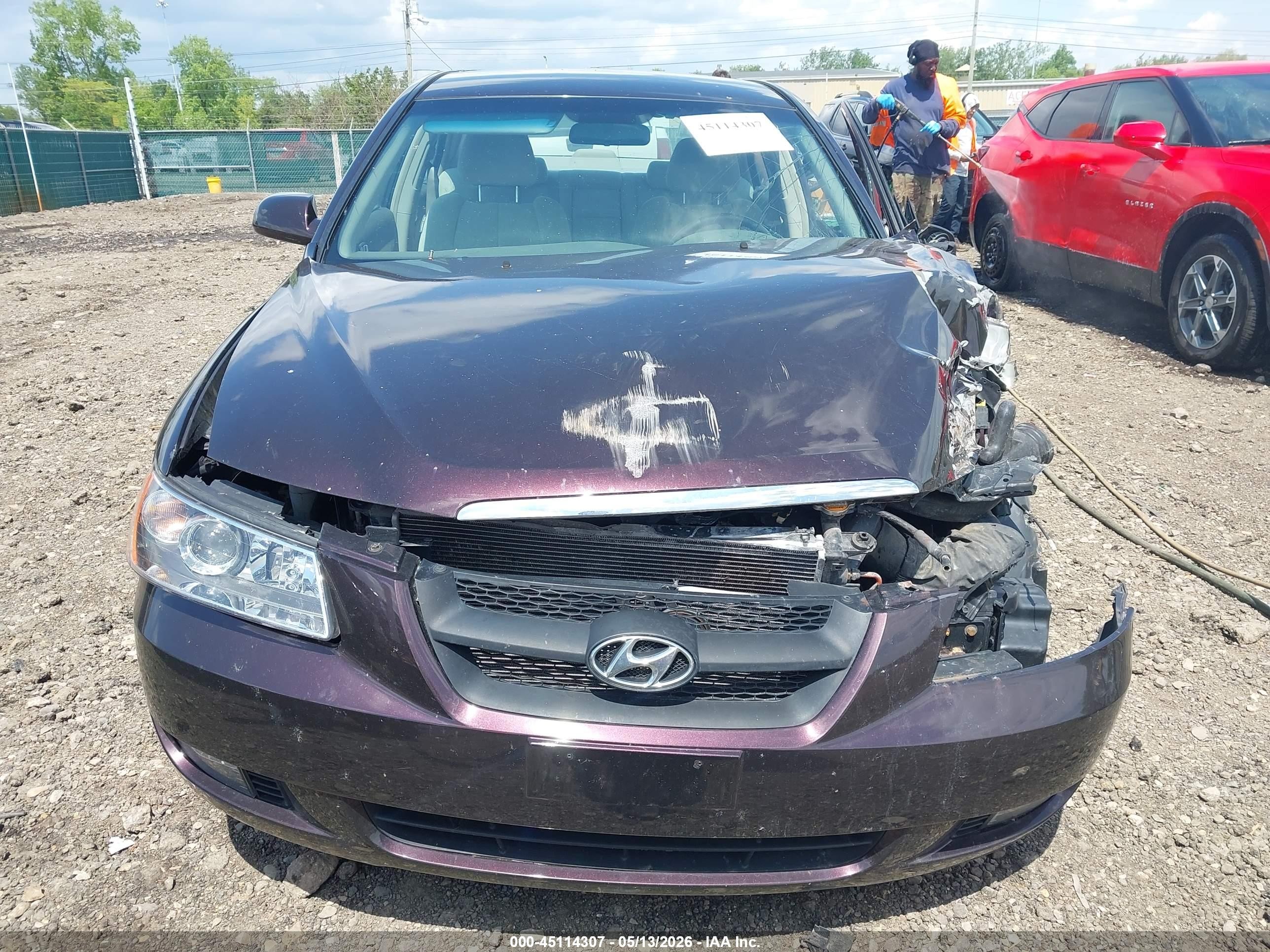 2006 Hyundai Sonata Gls Maroon vin: KMHEU46C16A074383