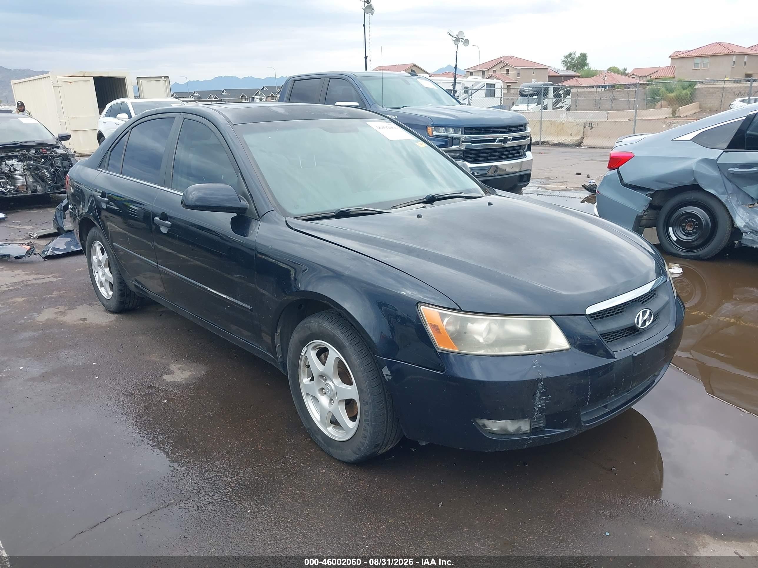 2006 Hyundai Sonata Gls Navy vin: KMHEU46C56A100211