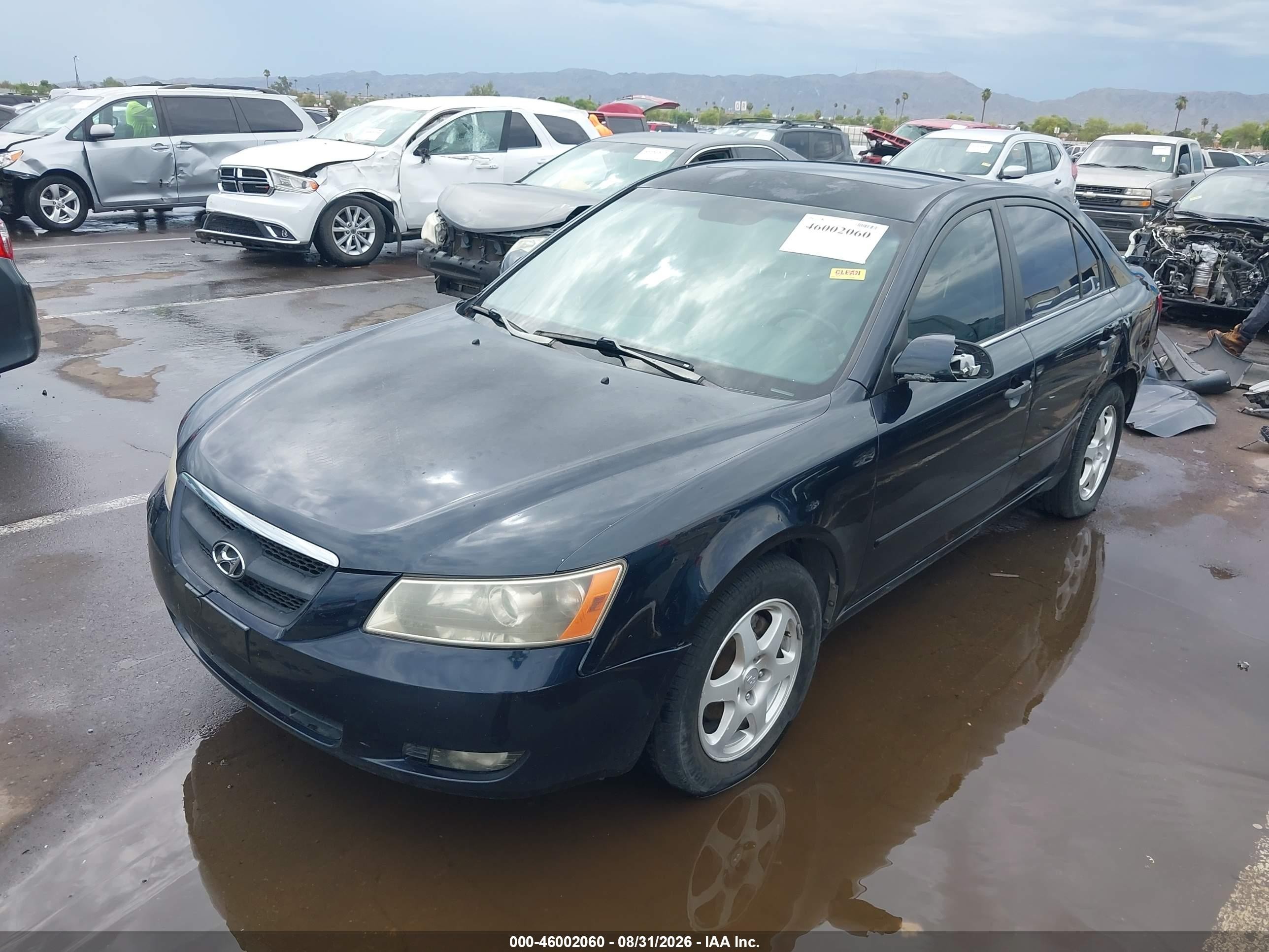 2006 Hyundai Sonata Gls Navy vin: KMHEU46C56A100211