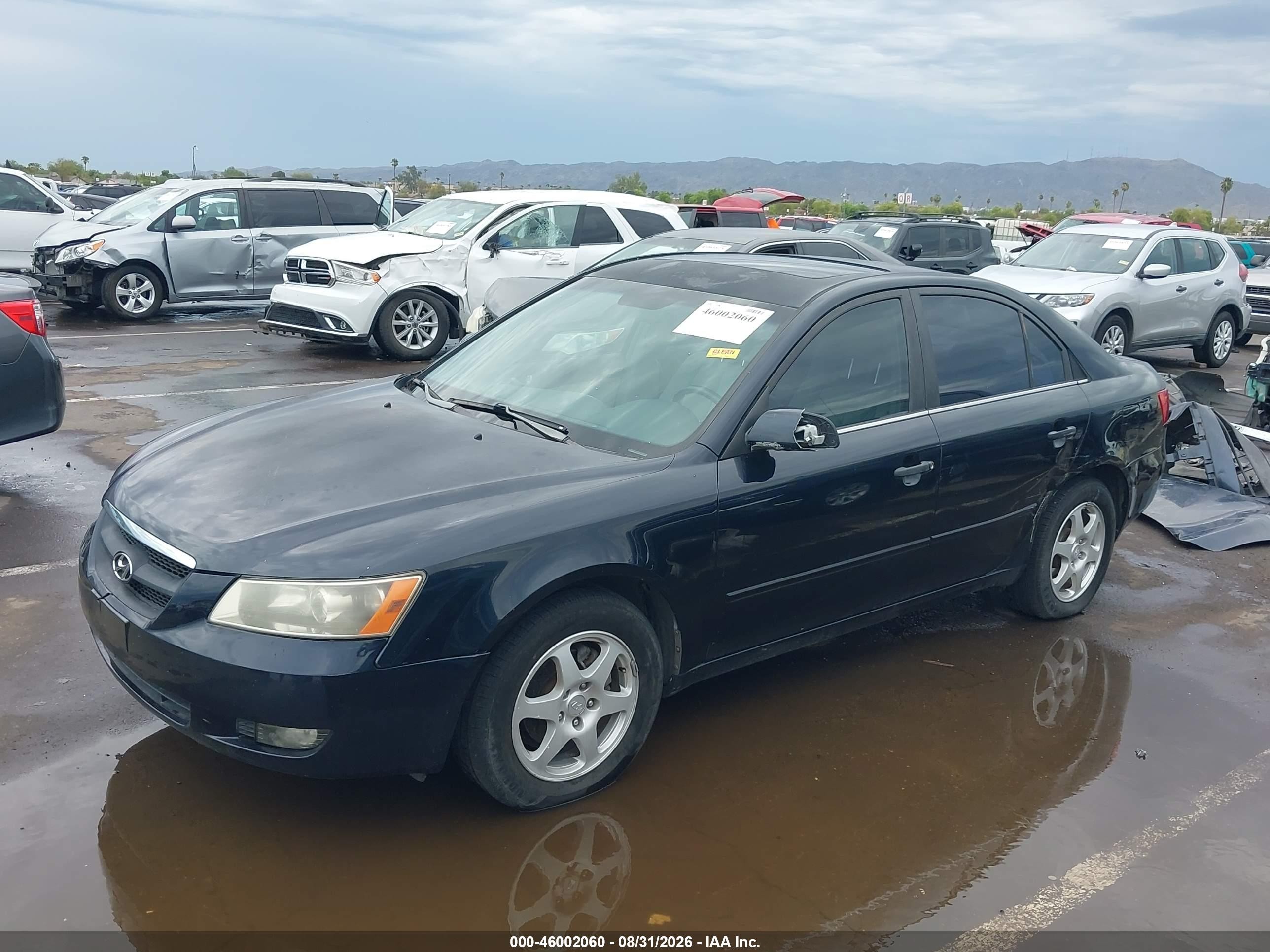 2006 Hyundai Sonata Gls Navy vin: KMHEU46C56A100211