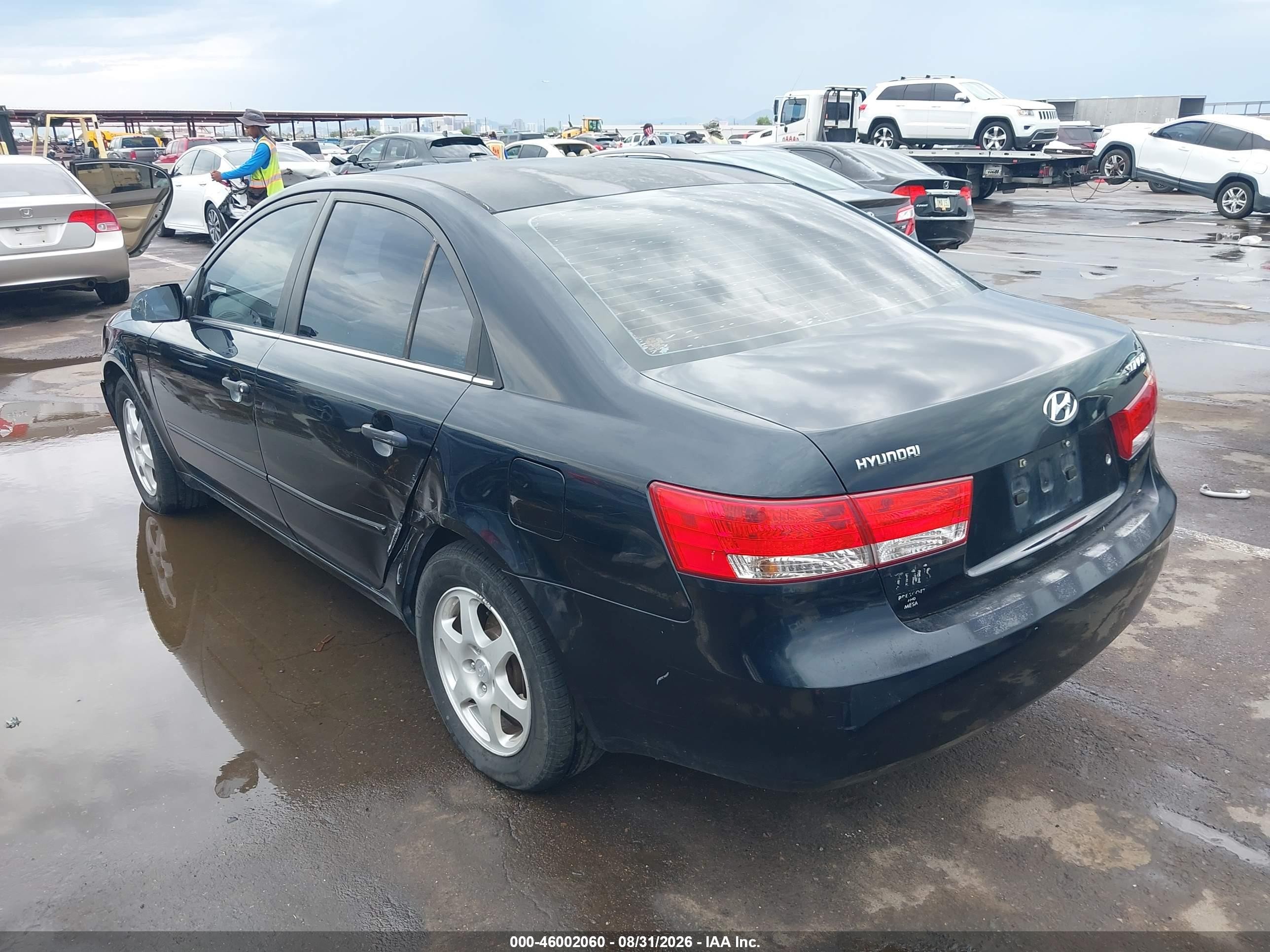 2006 Hyundai Sonata Gls Navy vin: KMHEU46C56A100211
