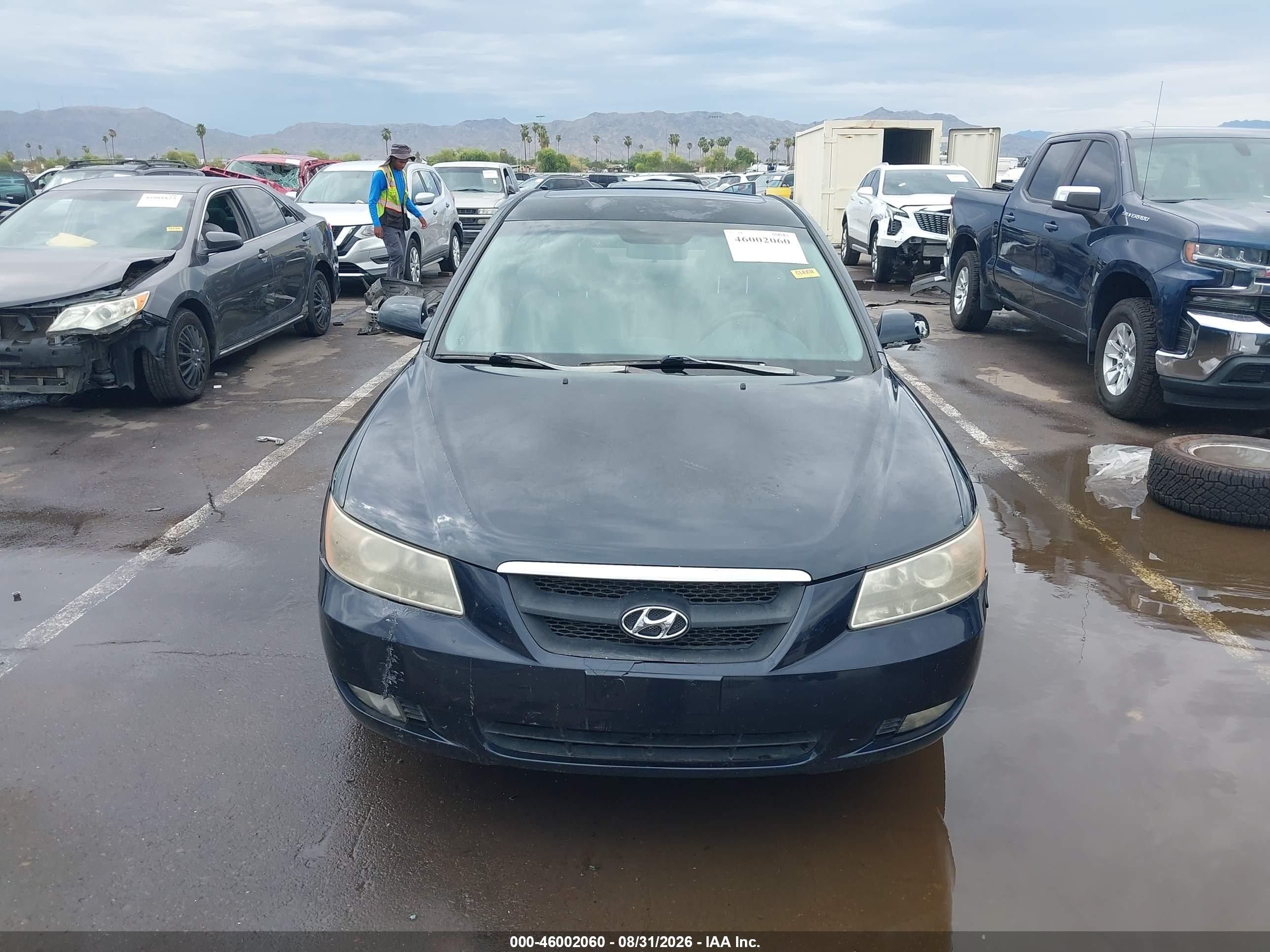 2006 Hyundai Sonata Gls Navy vin: KMHEU46C56A100211