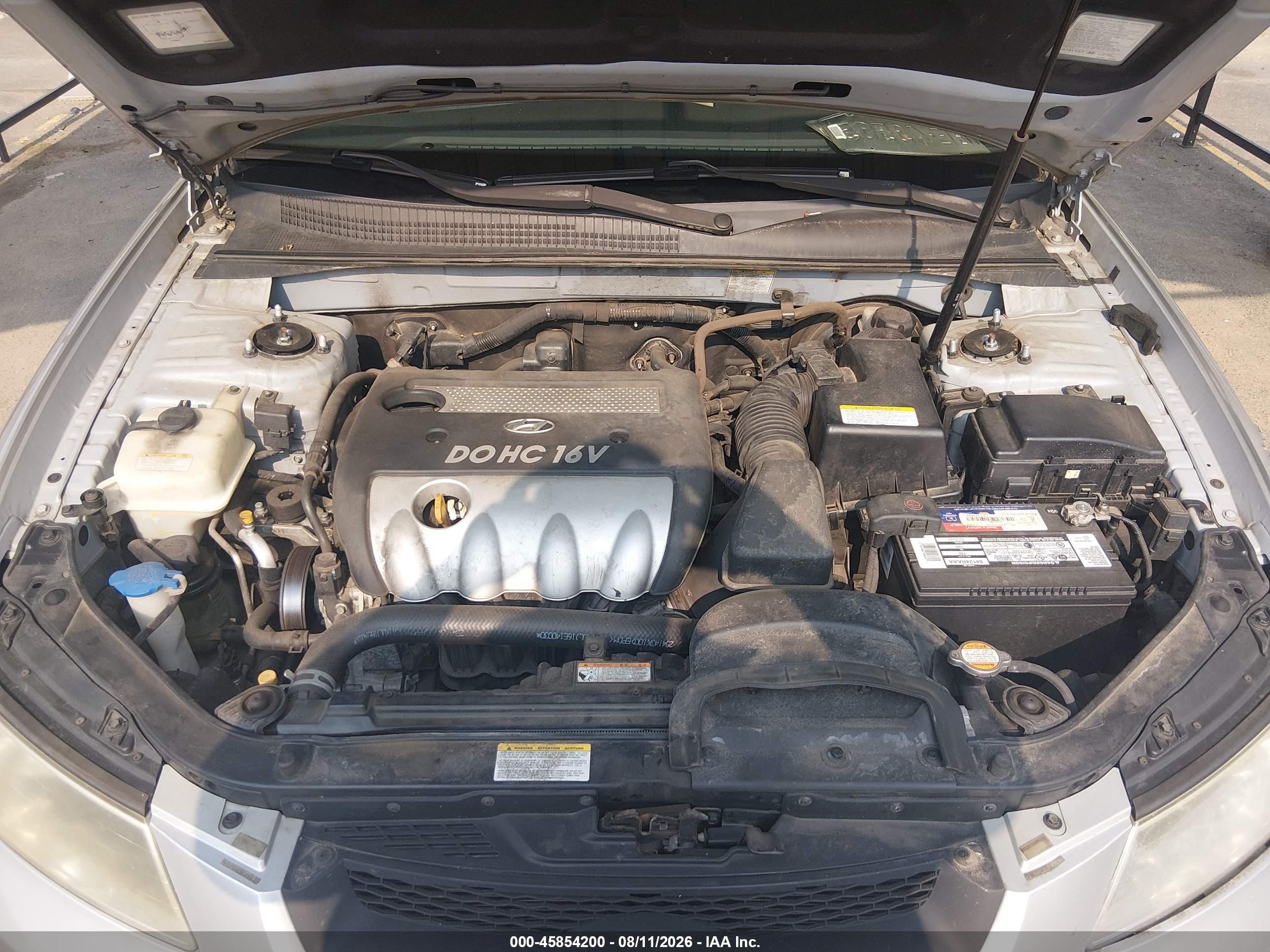 2006 Hyundai Sonata Gls Silver vin: KMHEU46C66A143956