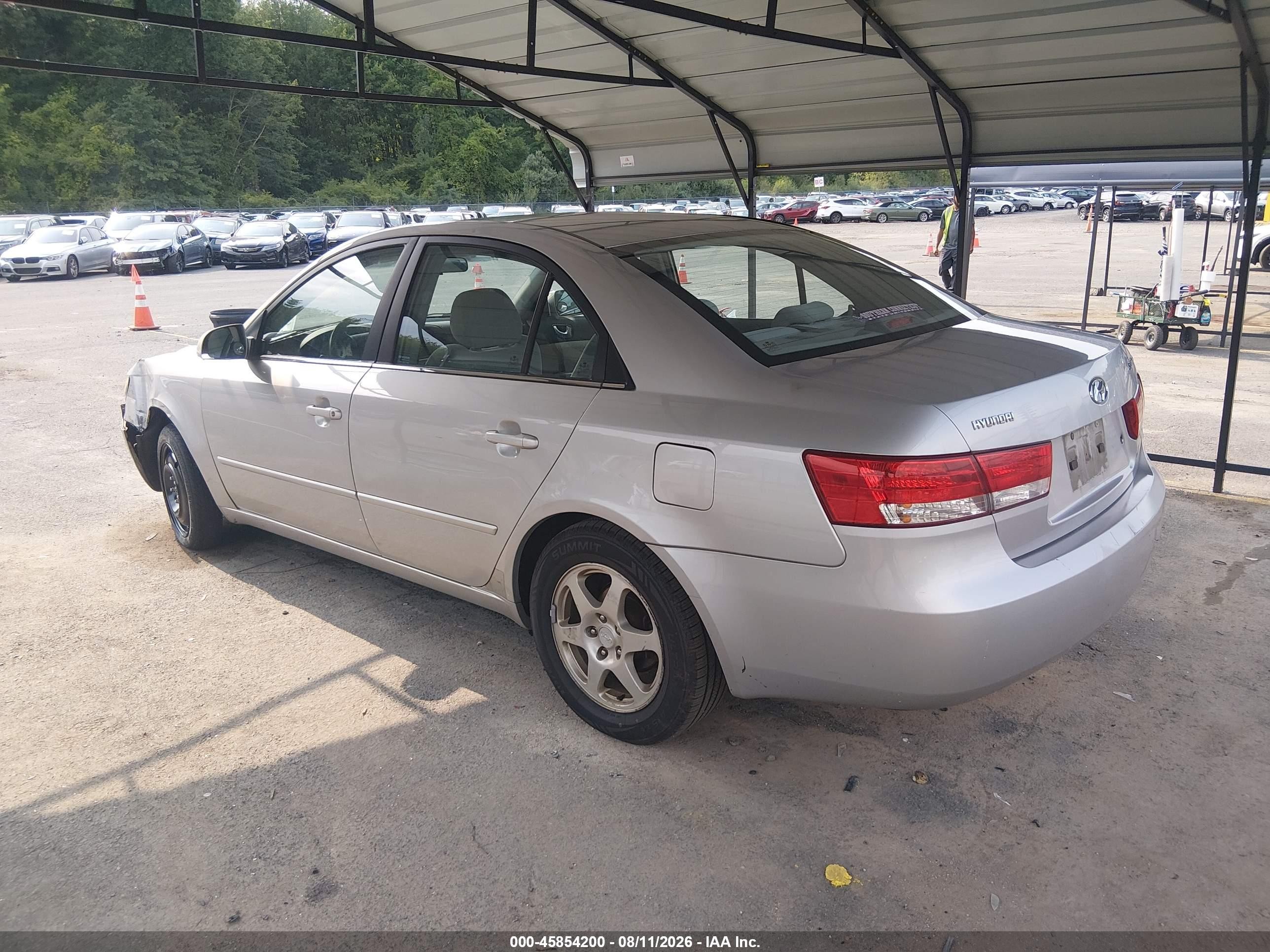 2006 Hyundai Sonata Gls Silver vin: KMHEU46C66A143956