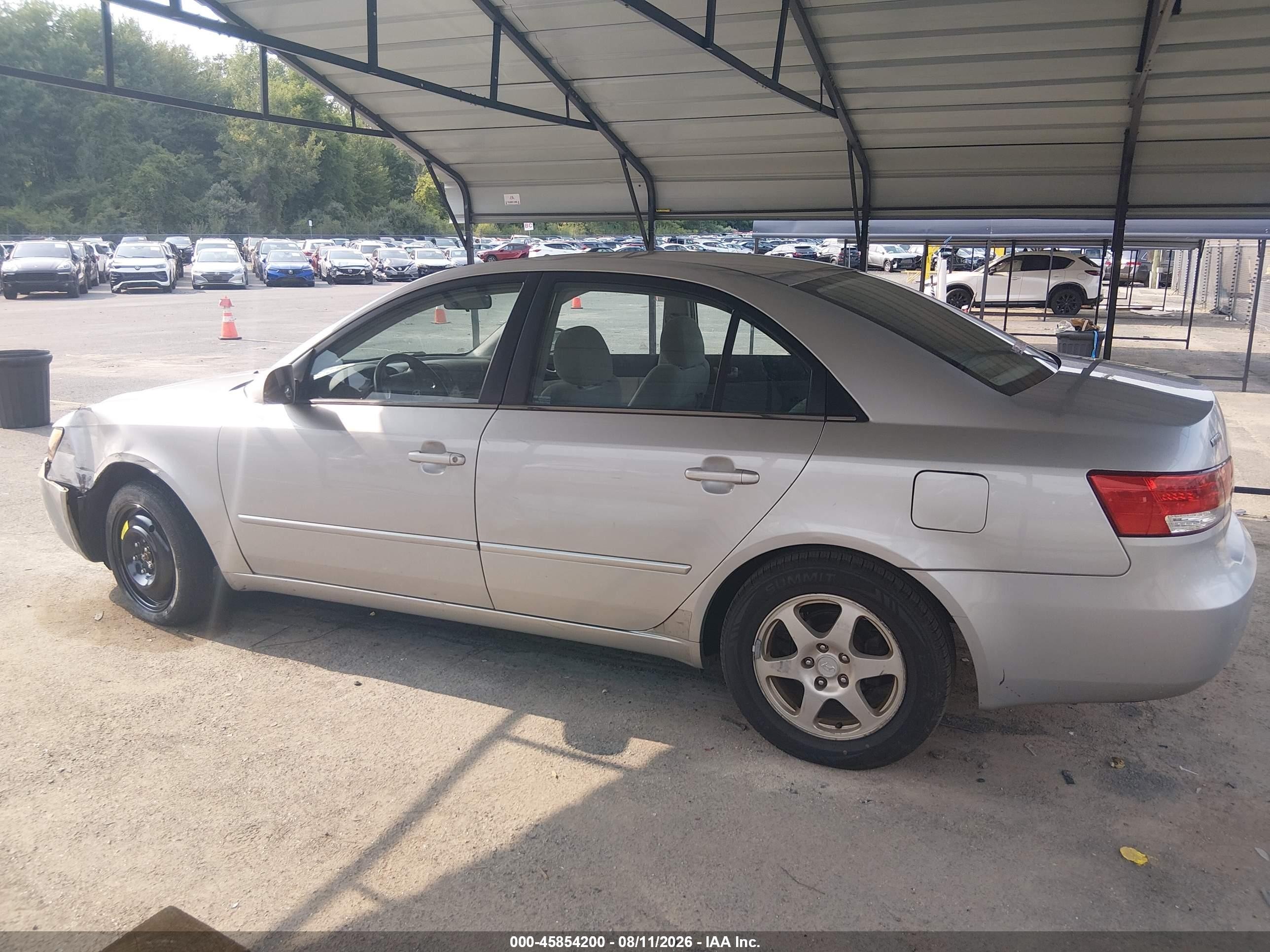 2006 Hyundai Sonata Gls Silver vin: KMHEU46C66A143956