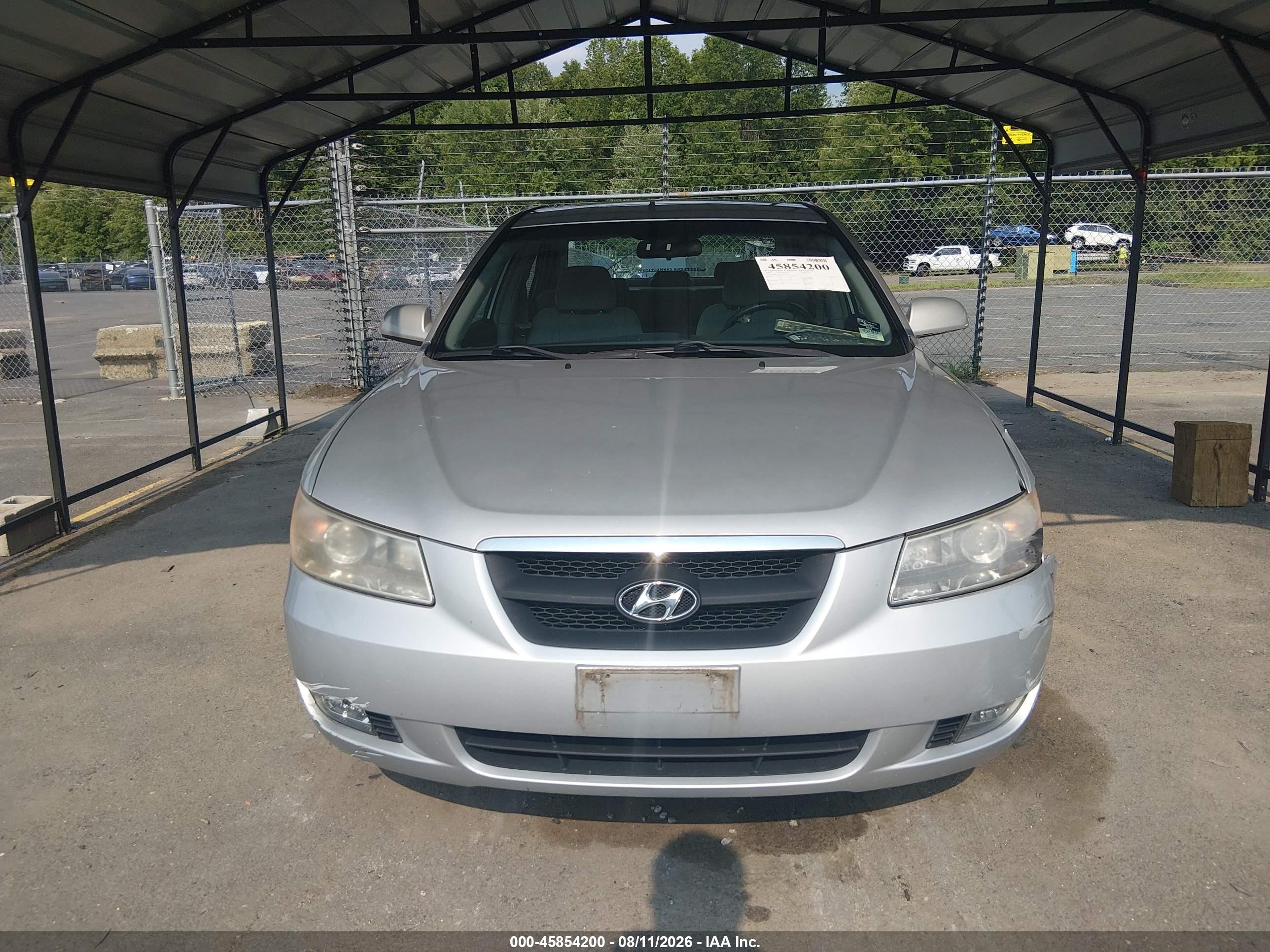 2006 Hyundai Sonata Gls Silver vin: KMHEU46C66A143956