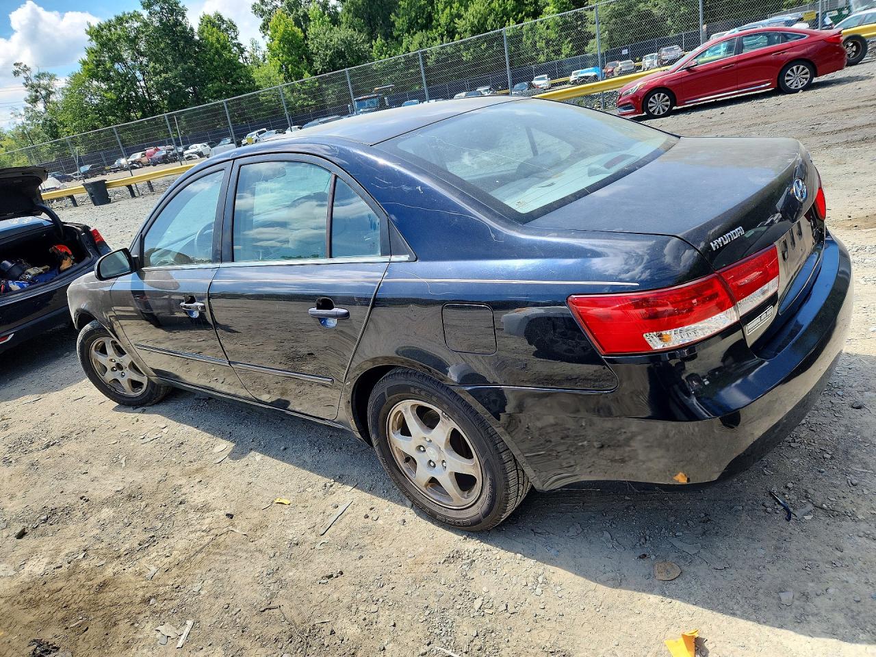 2006 Hyundai Sonata Gls Black vin: KMHEU46C76A113283