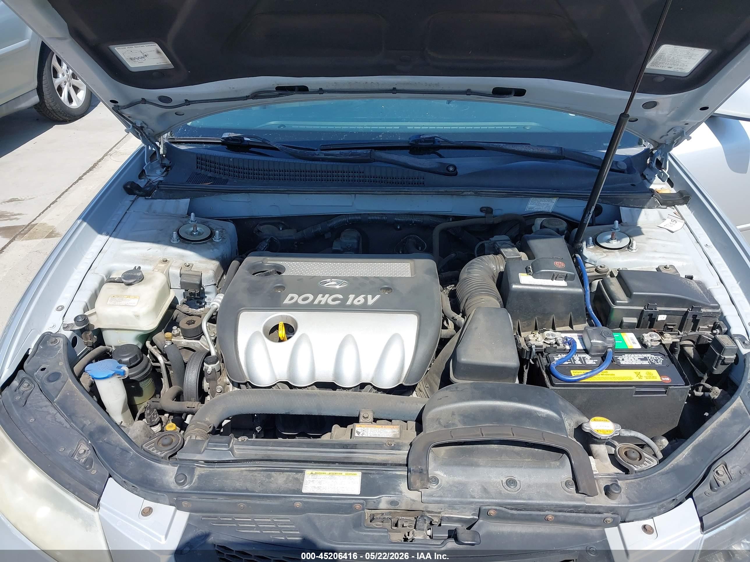 2006 Hyundai Sonata Gls Silver vin: KMHEU46C86A073960