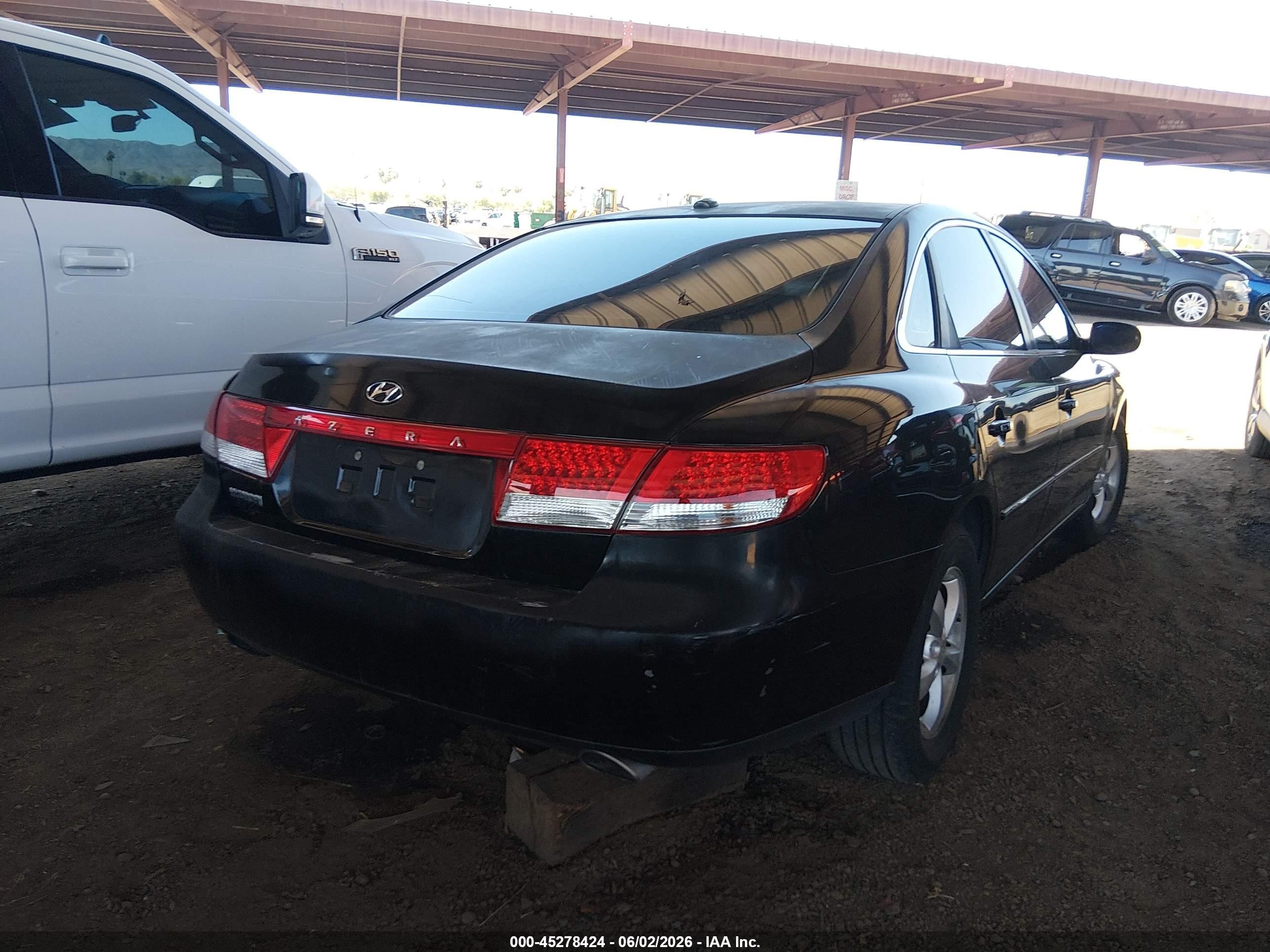 2007 Hyundai Azera Gls Black vin: KMHFC46D07A188179