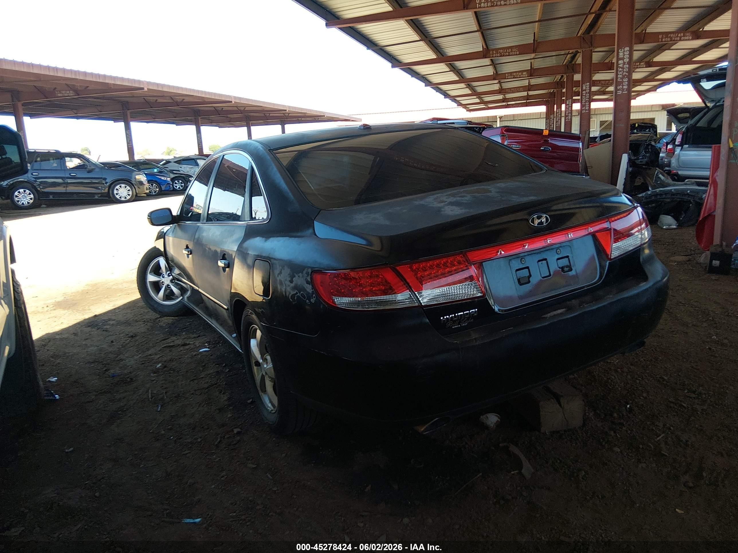 2007 Hyundai Azera Gls Black vin: KMHFC46D07A188179