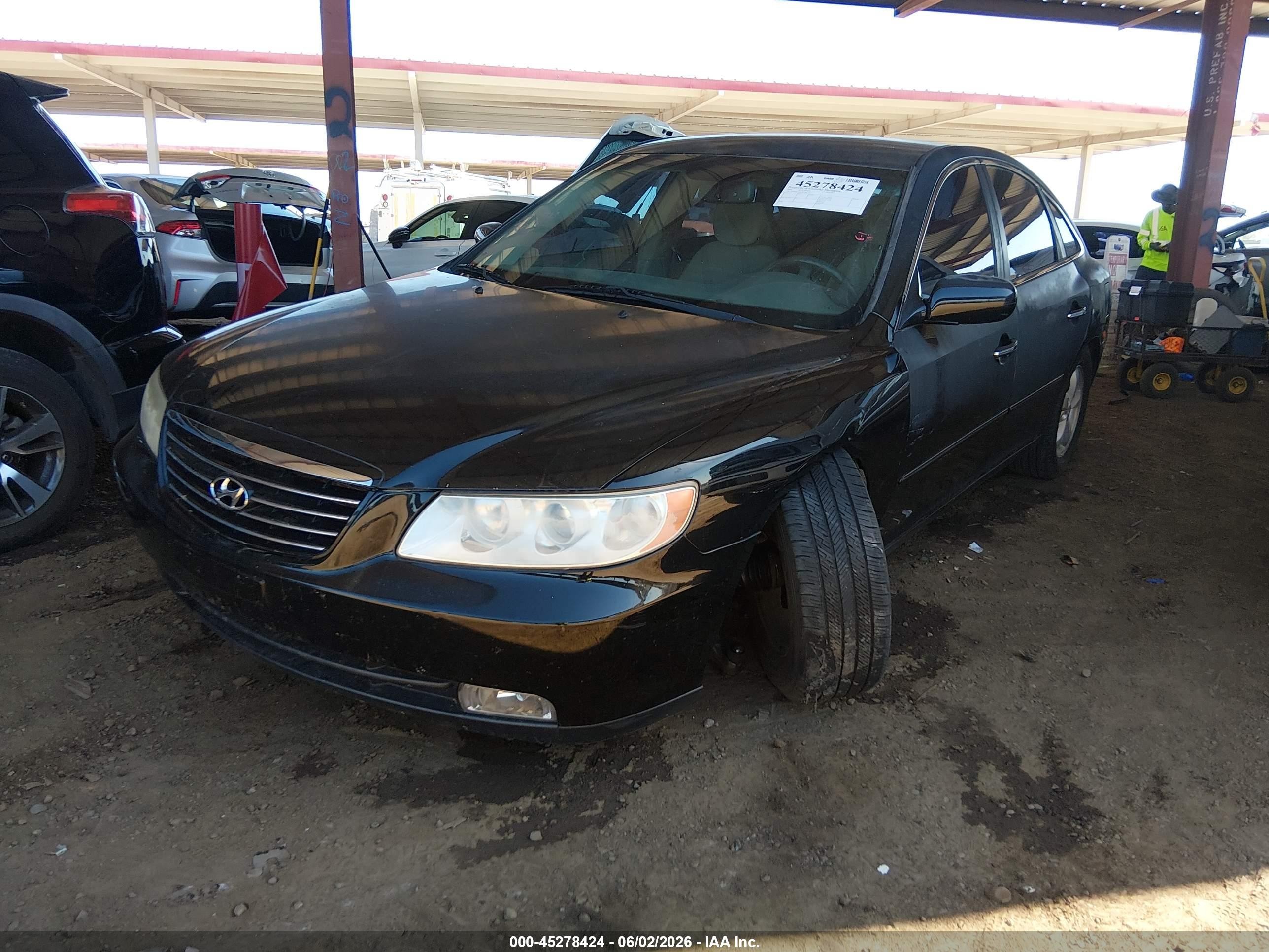 2007 Hyundai Azera Gls Black vin: KMHFC46D07A188179