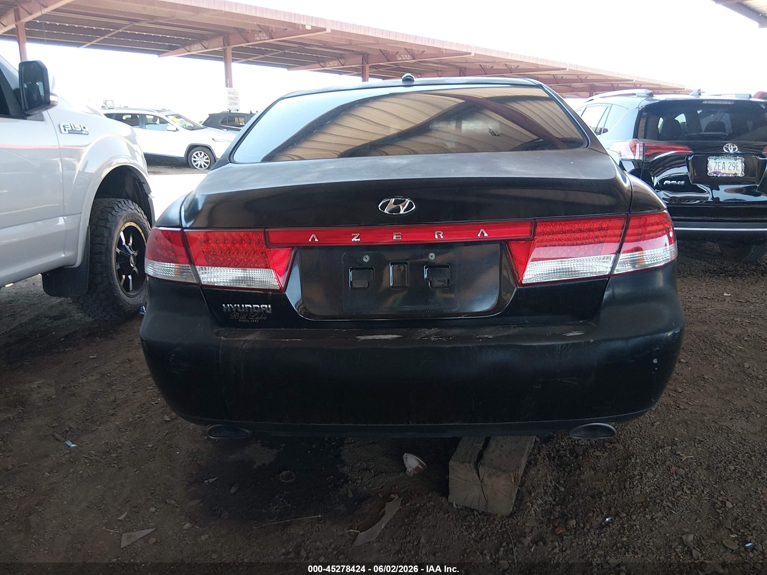 2007 Hyundai Azera Gls Black vin: KMHFC46D07A188179