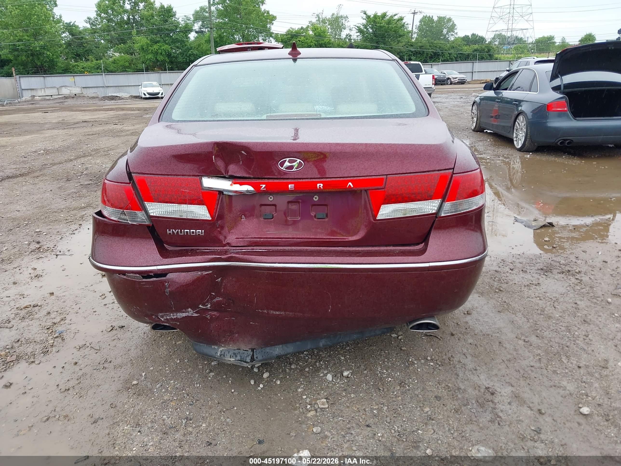2009 Hyundai Azera Gls Red vin: KMHFC46D09A360892